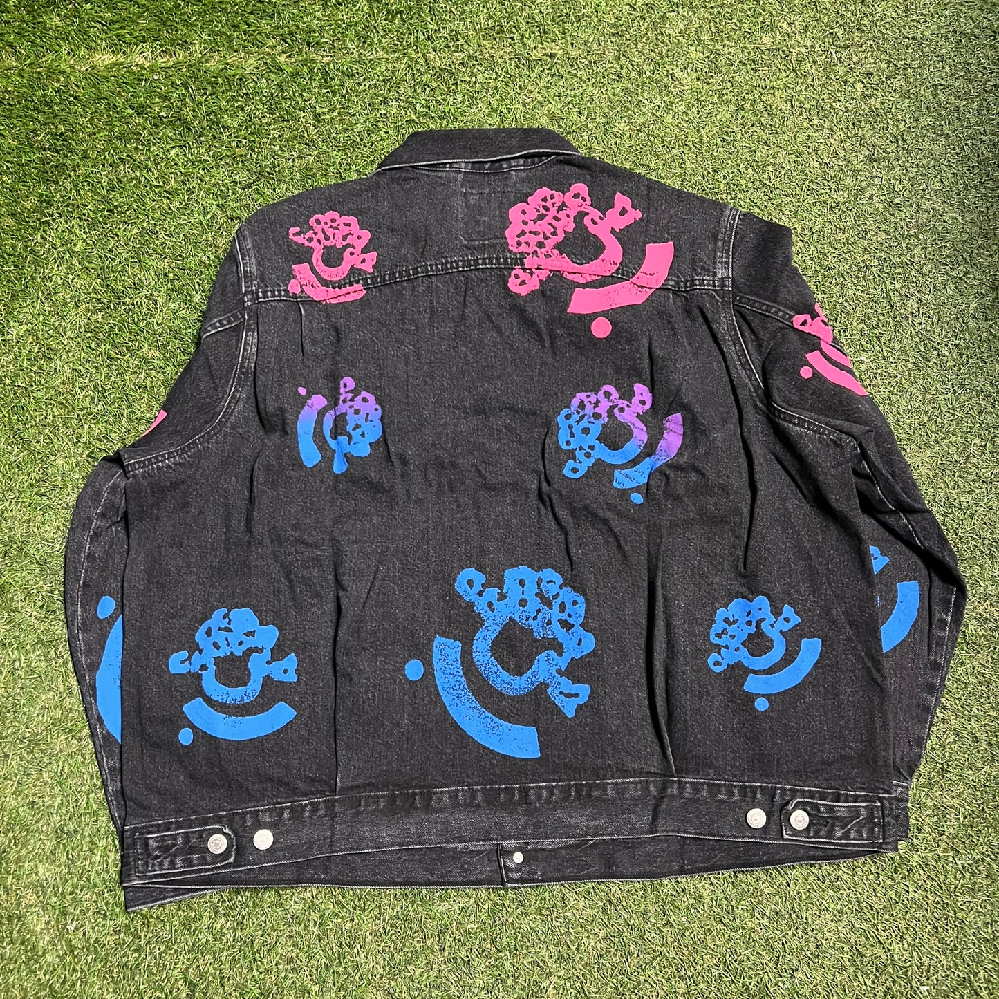 Denim Tears Levis Bstroy Black Jean Jacket Size XXL NEW x12133
