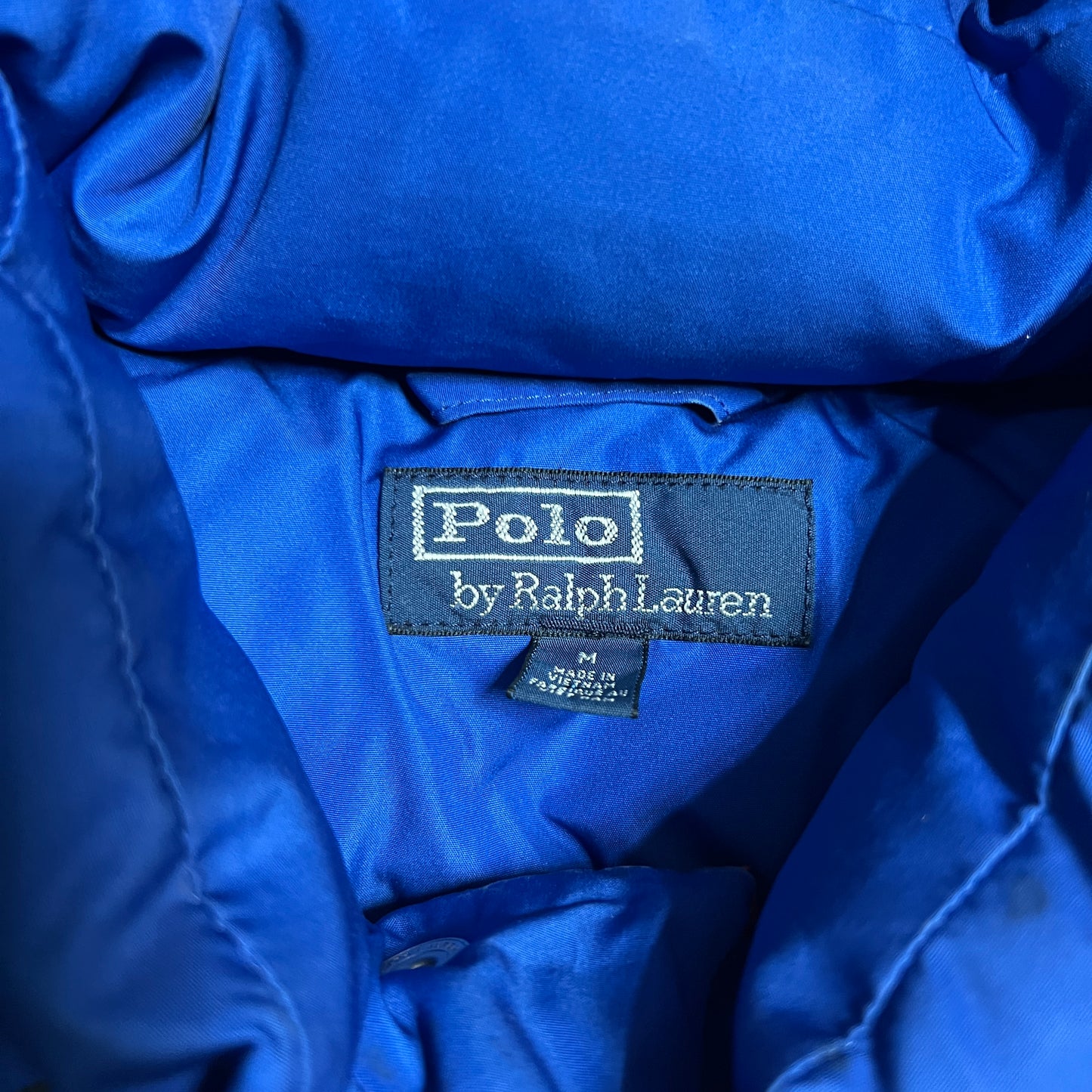 Polo Ralph Lauren CP92 Puffer Jacket 1992 graphic red Size Medium USED v14480