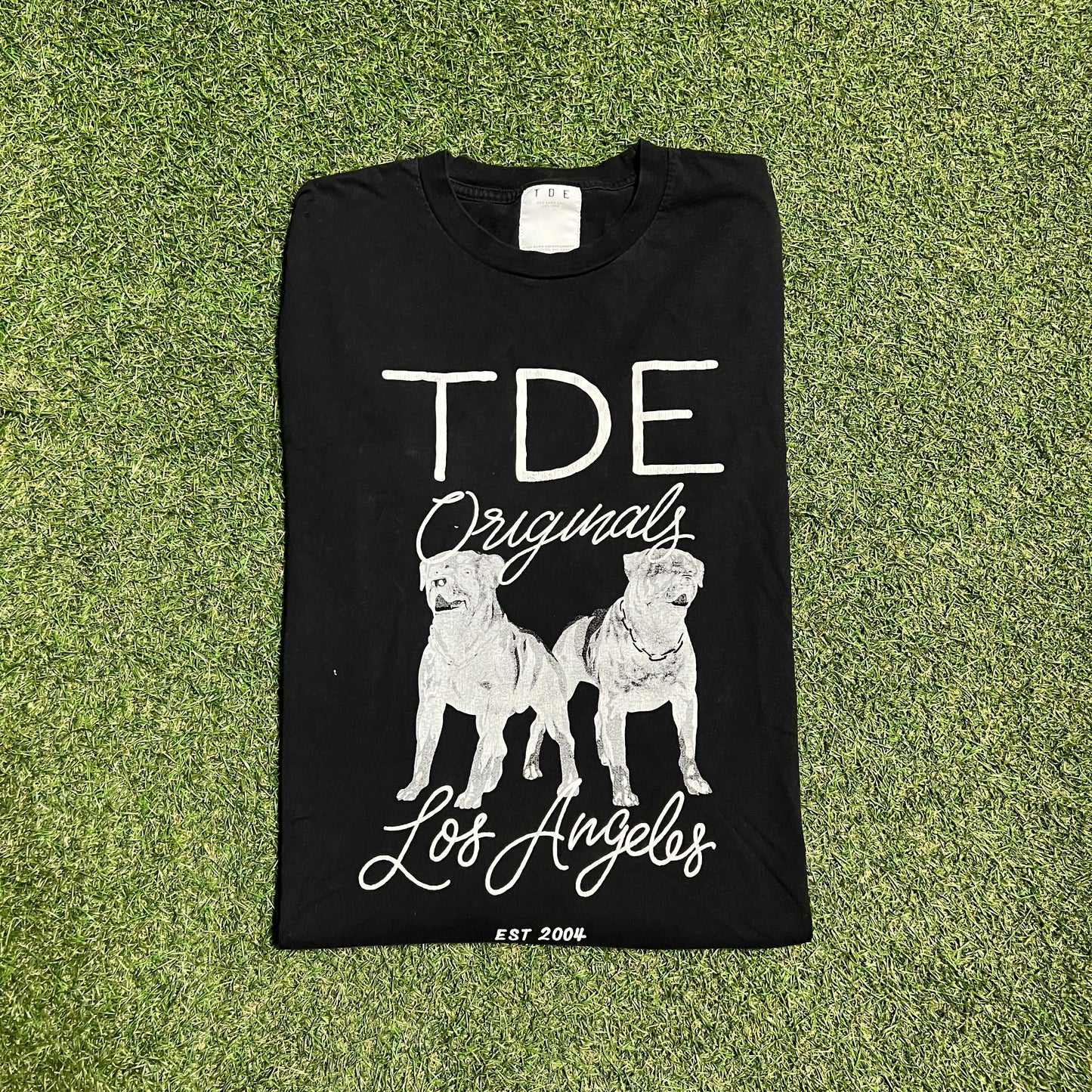 TDE "Bulldogs" Black Longsleeve Tee Size XL USED v15595