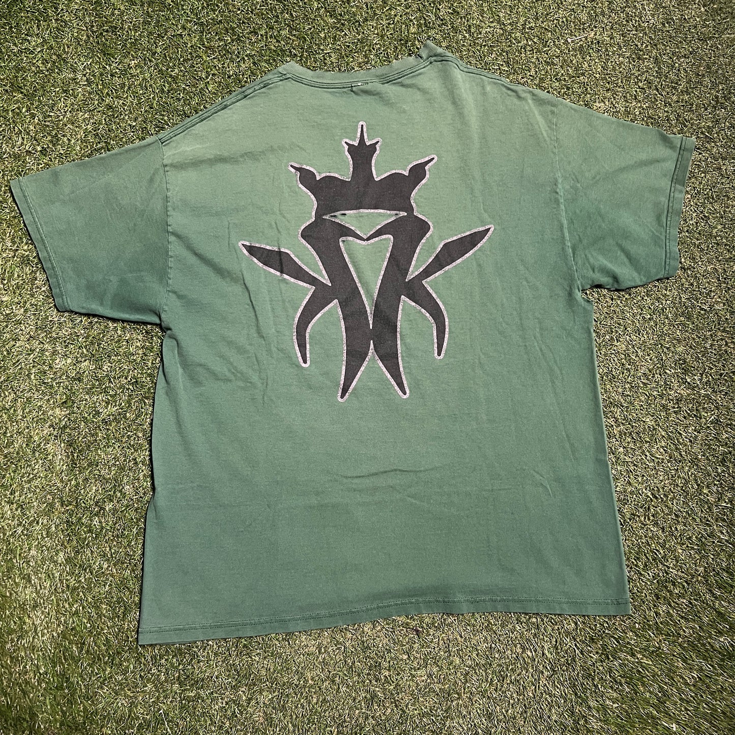 Y2K Kottonmouth Kings Green Logo Tee Size XL USED v15609