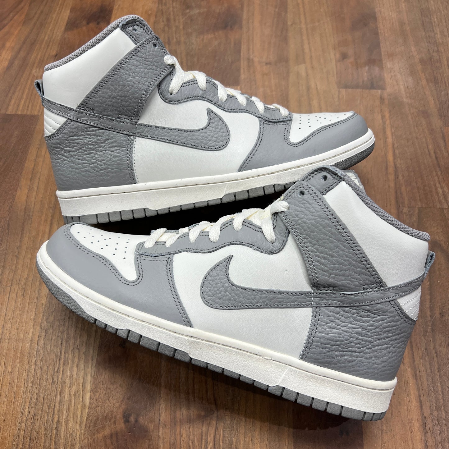 Nike Dunk High 2012 Grey/White 317982123 Size 9 NEW s4299