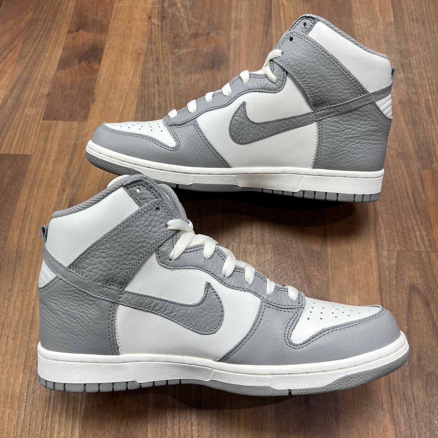 Nike Dunk High 2012 Grey/White 317982123 Size 9 NEW s4299