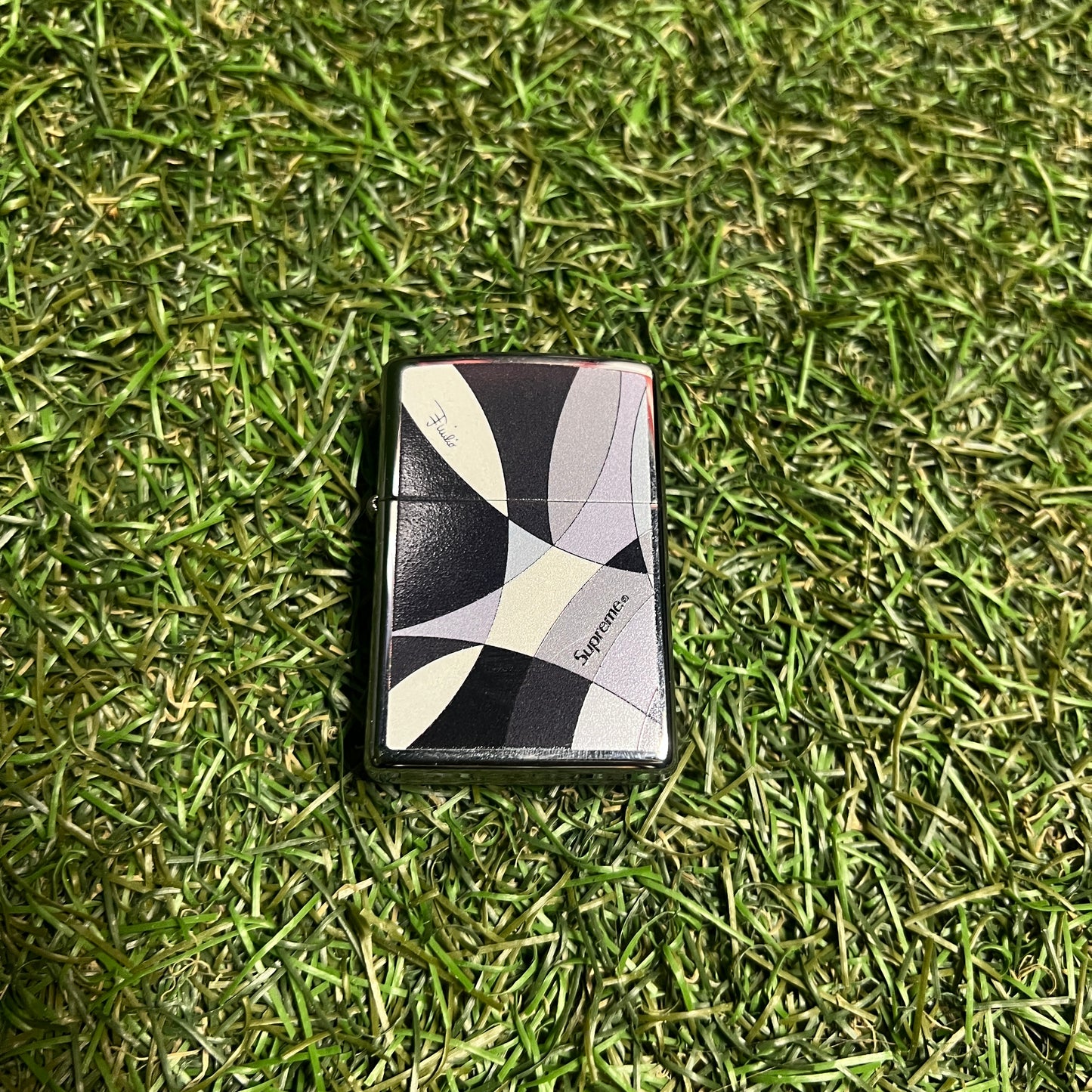Supreme Emilio Pucci Black Zippo NEW x12159