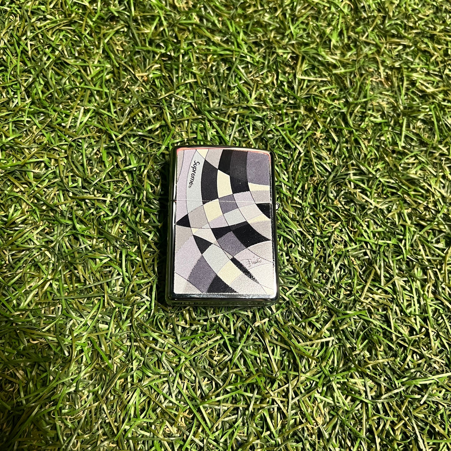 Supreme Emilio Pucci Black Zippo NEW x12159