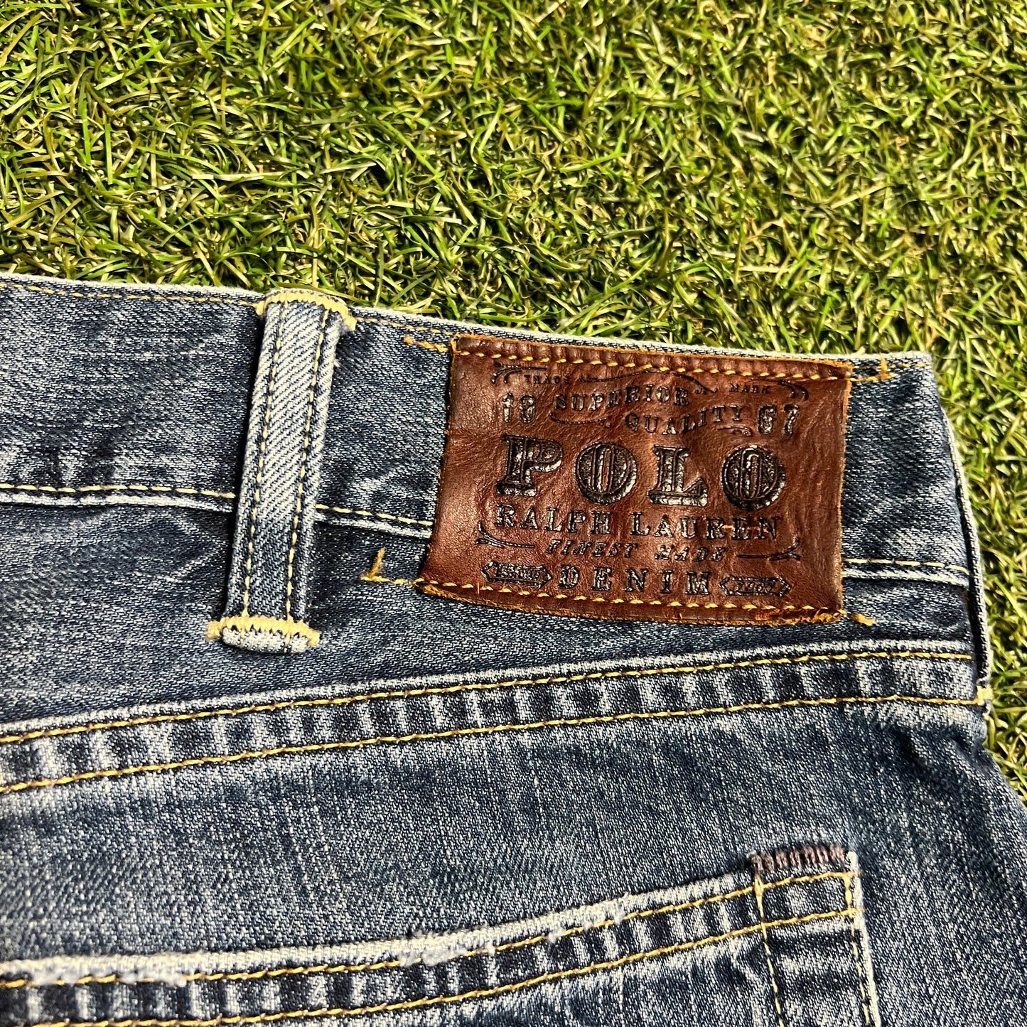 Ralph Lauren Polo Blue Jeans Size 38x30 USED v15604