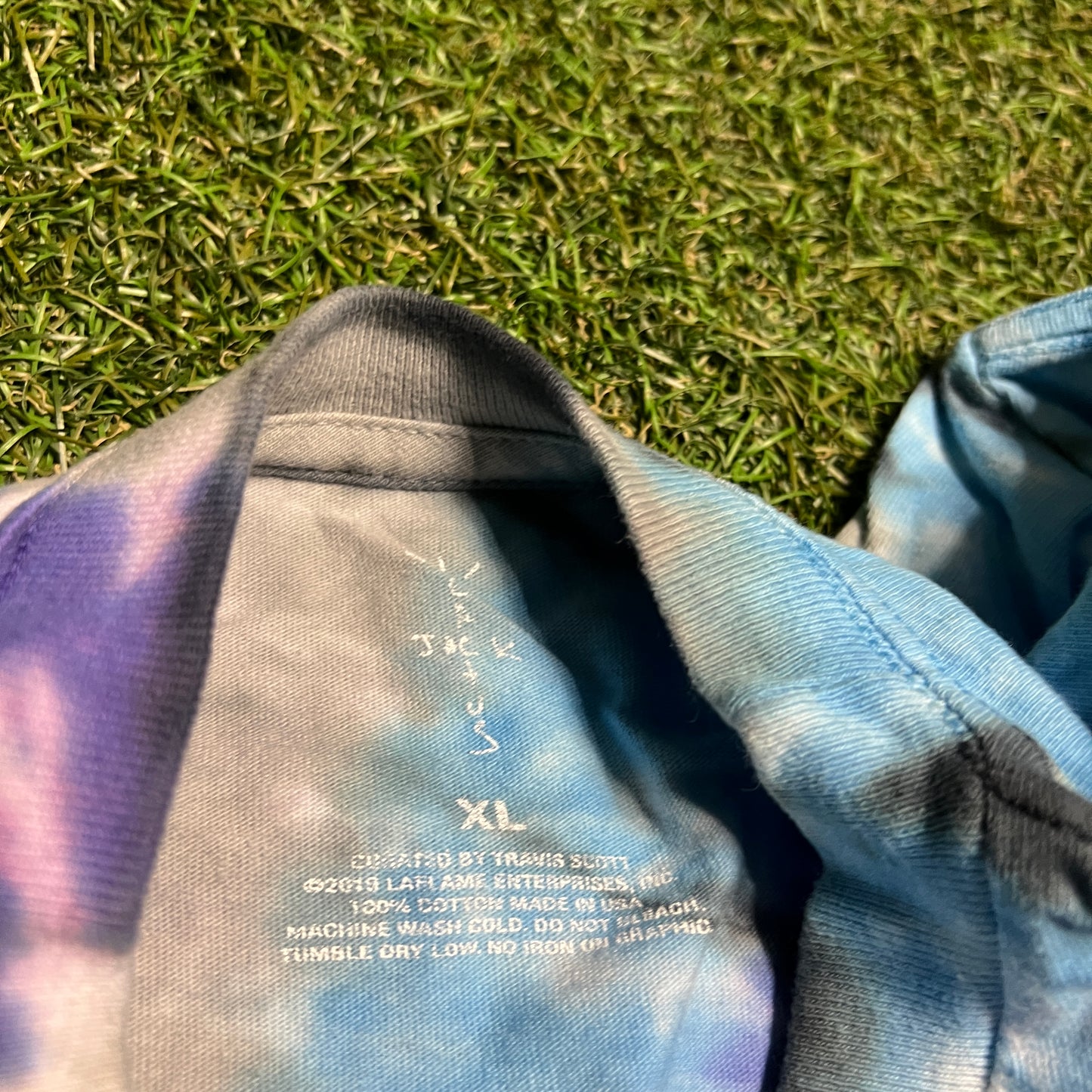 Travis Scott Astroworld Houston Tie Dye Tee Size XL NEW x13045
