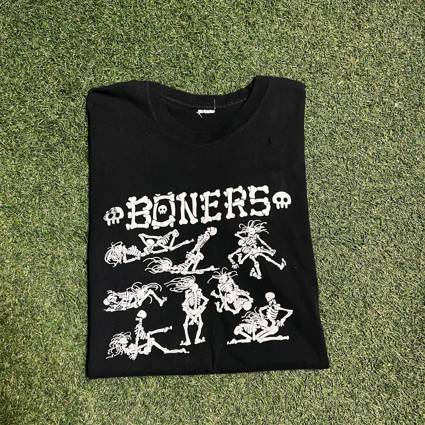 1990s Boners Sex Tee Black Size XL USED v14567