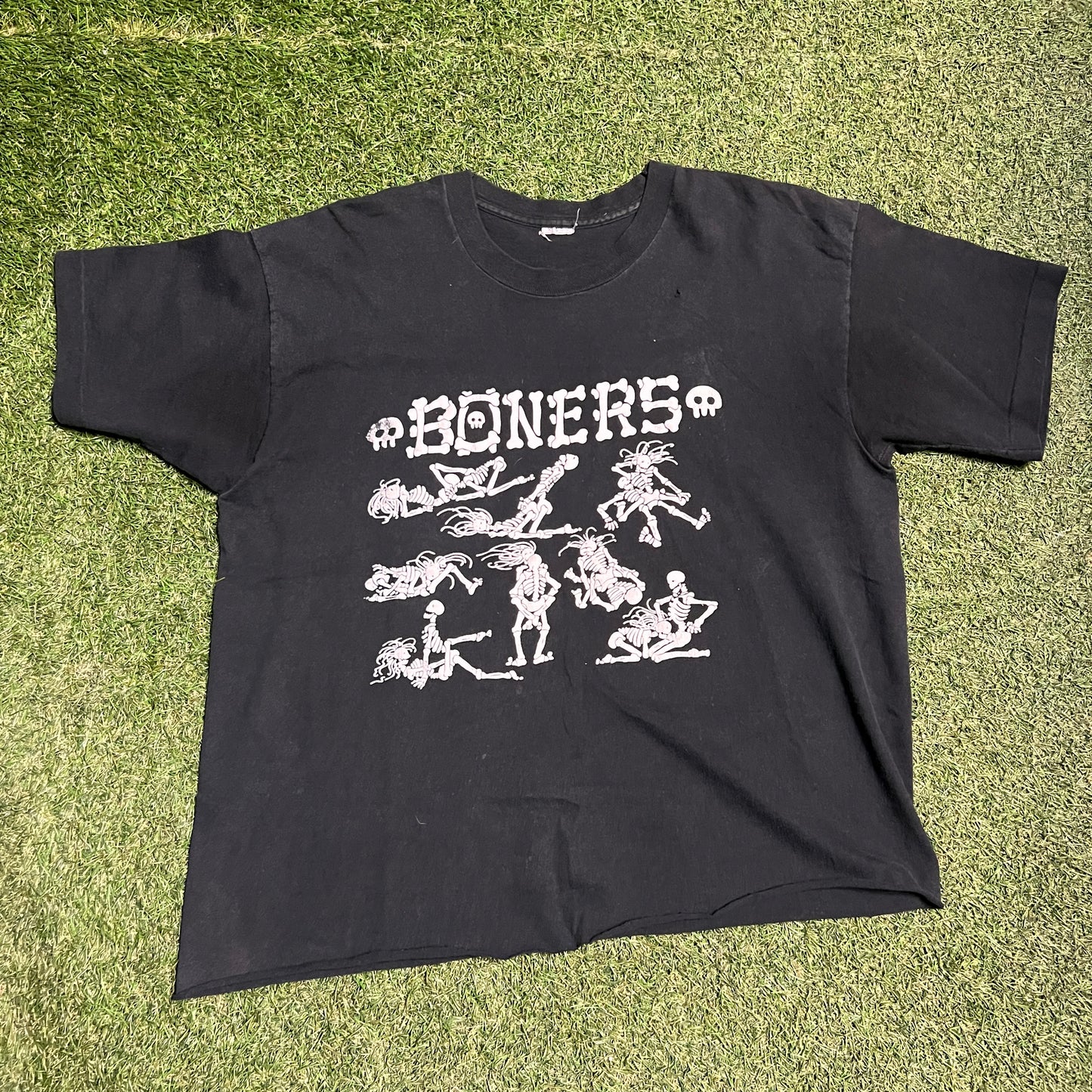 1990s Boners Sex Tee Black Size XL USED v14567