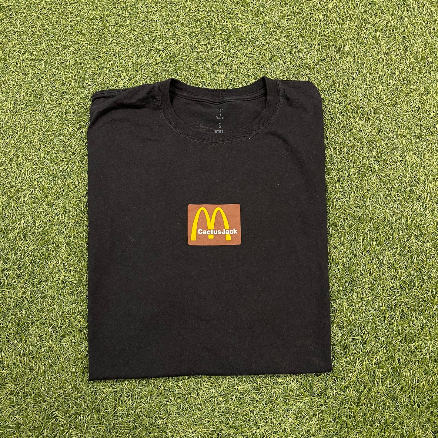 Cactus Jack Mcdonalds Black Tee Size XXL USED x12232