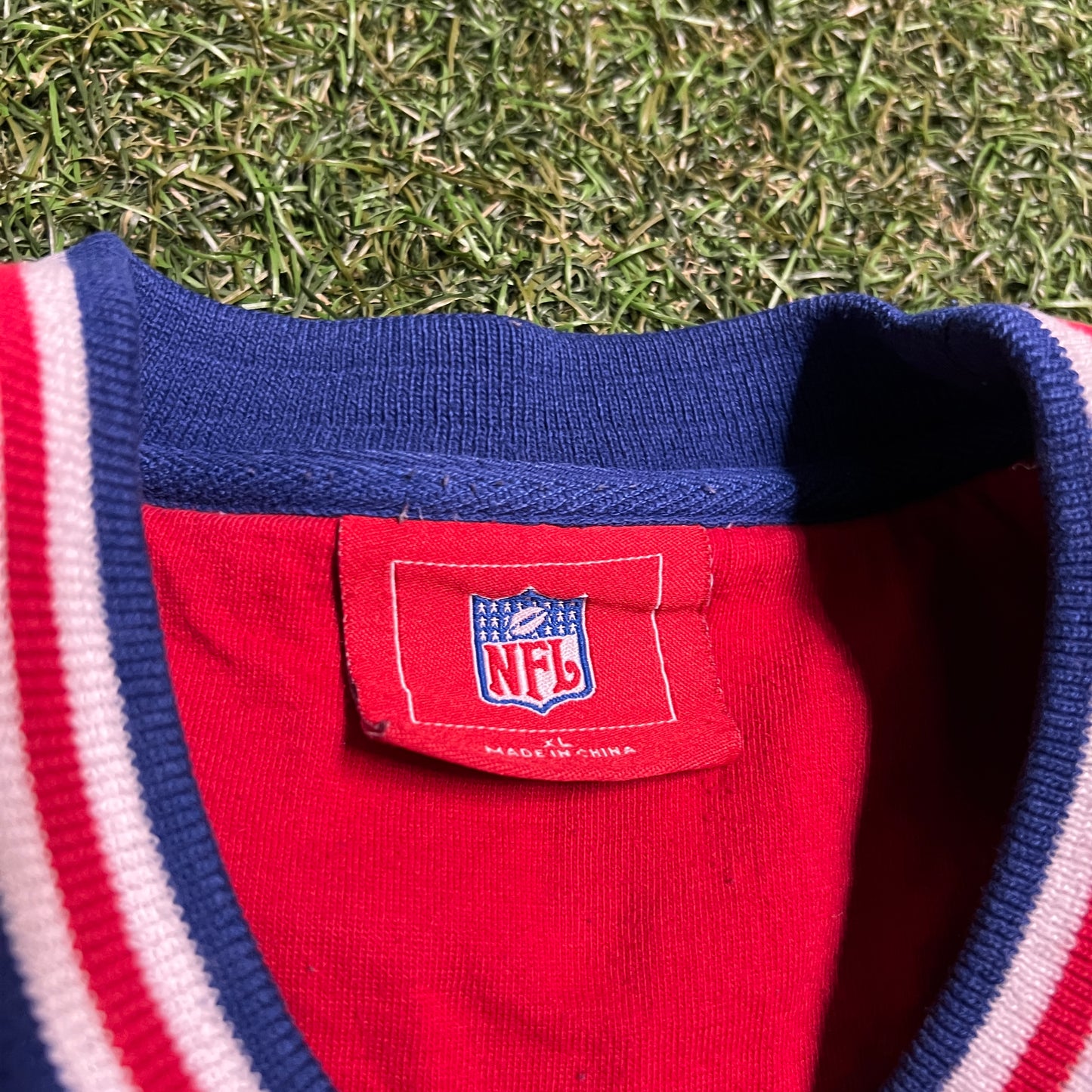 NY Giants NFL Tag Blue Crewneck Size XL USED v15659