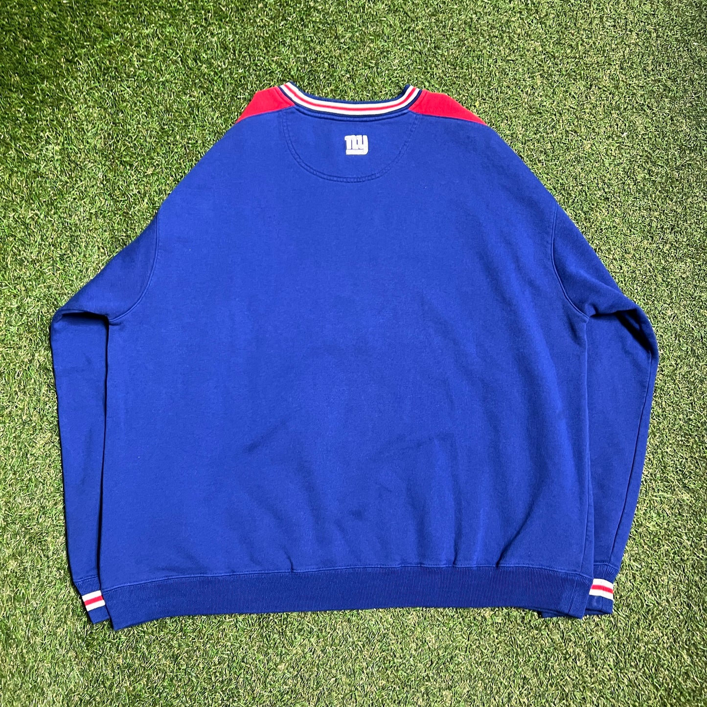 NY Giants NFL Tag Blue Crewneck Size XL USED v15659