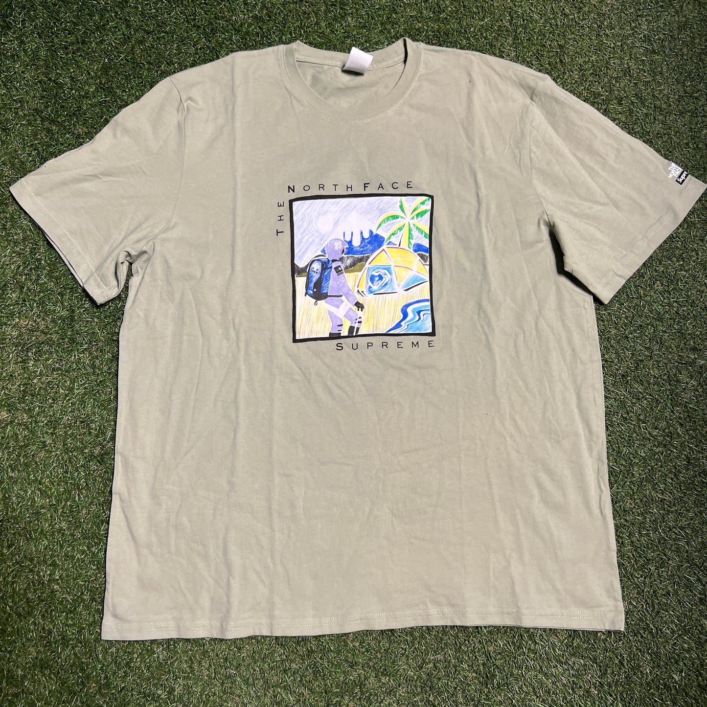 Supreme x North Face Astronaut Tee Green Size XL x12193