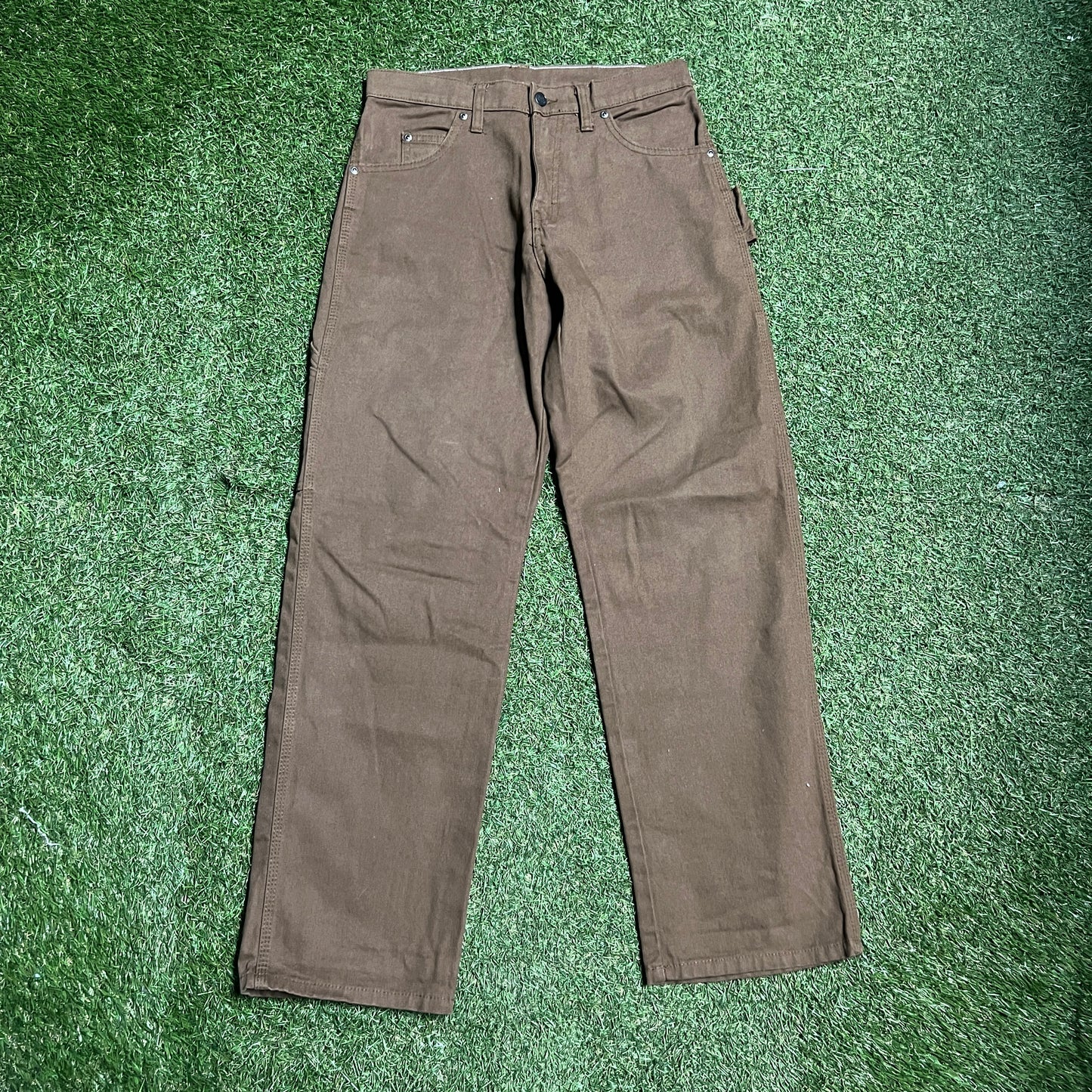 Dickies Brown Workwear Pants Size 30x30 USED v15637