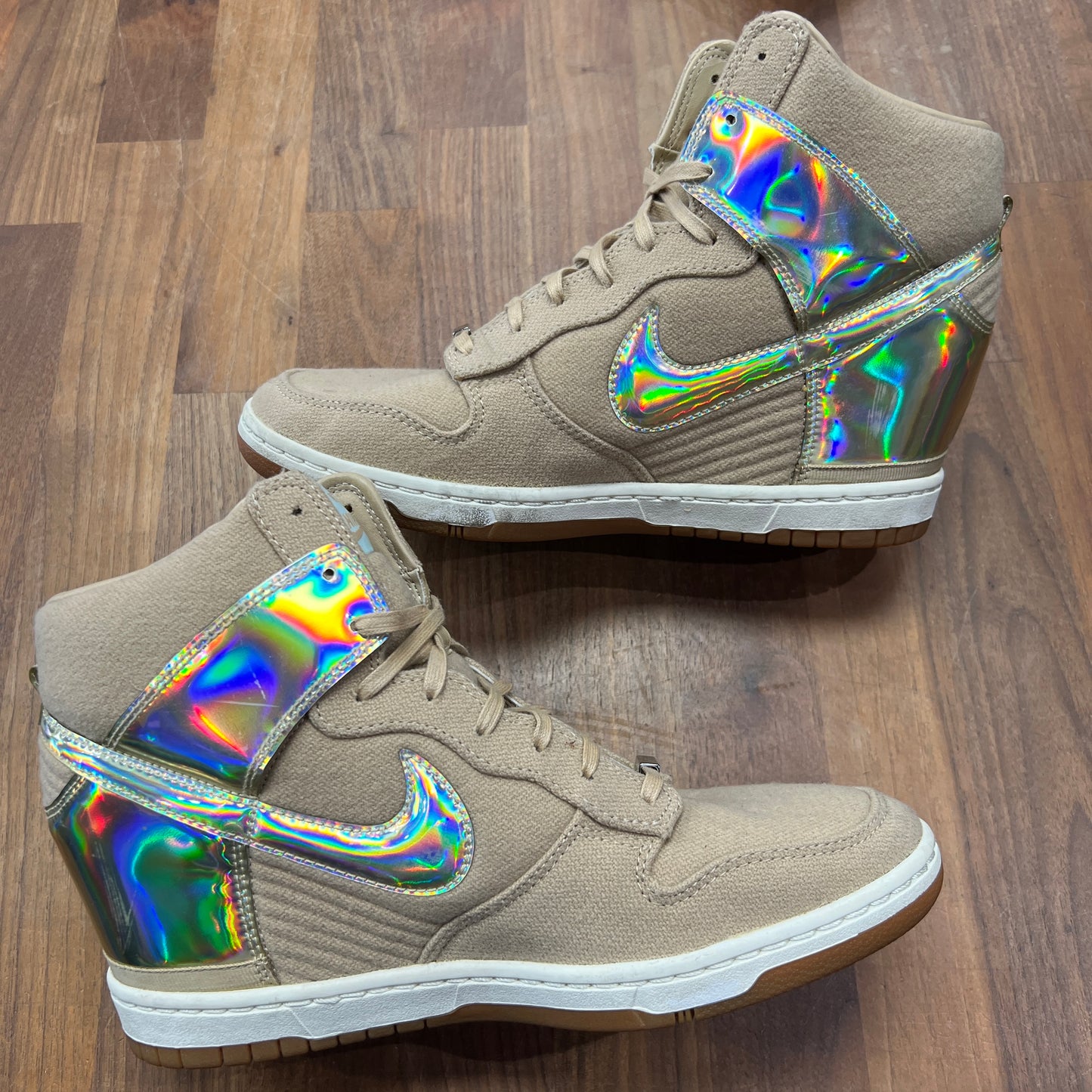Nike Dunk Sky High Metallic Silver Tokyo Size 9.5m / 11w USED s15858