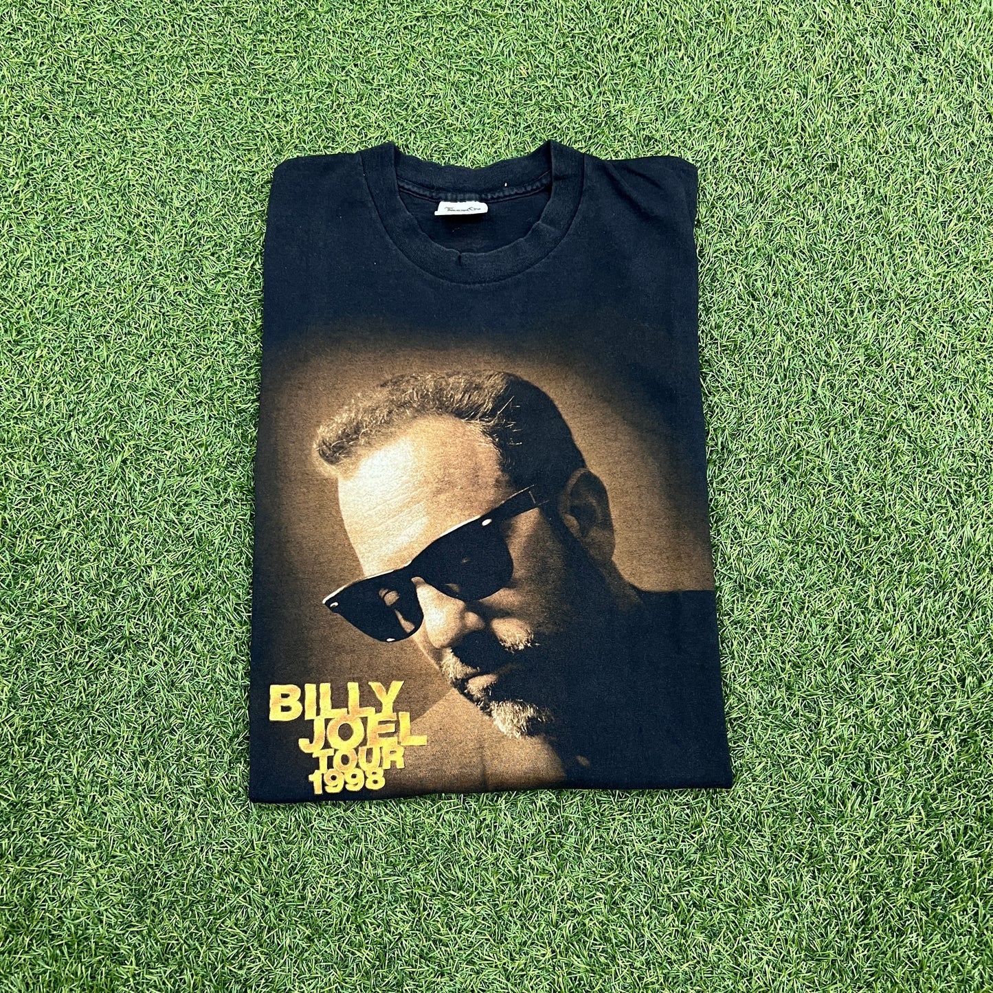 1998 Billy Joel Tour Black Tee Size XL USED v14606