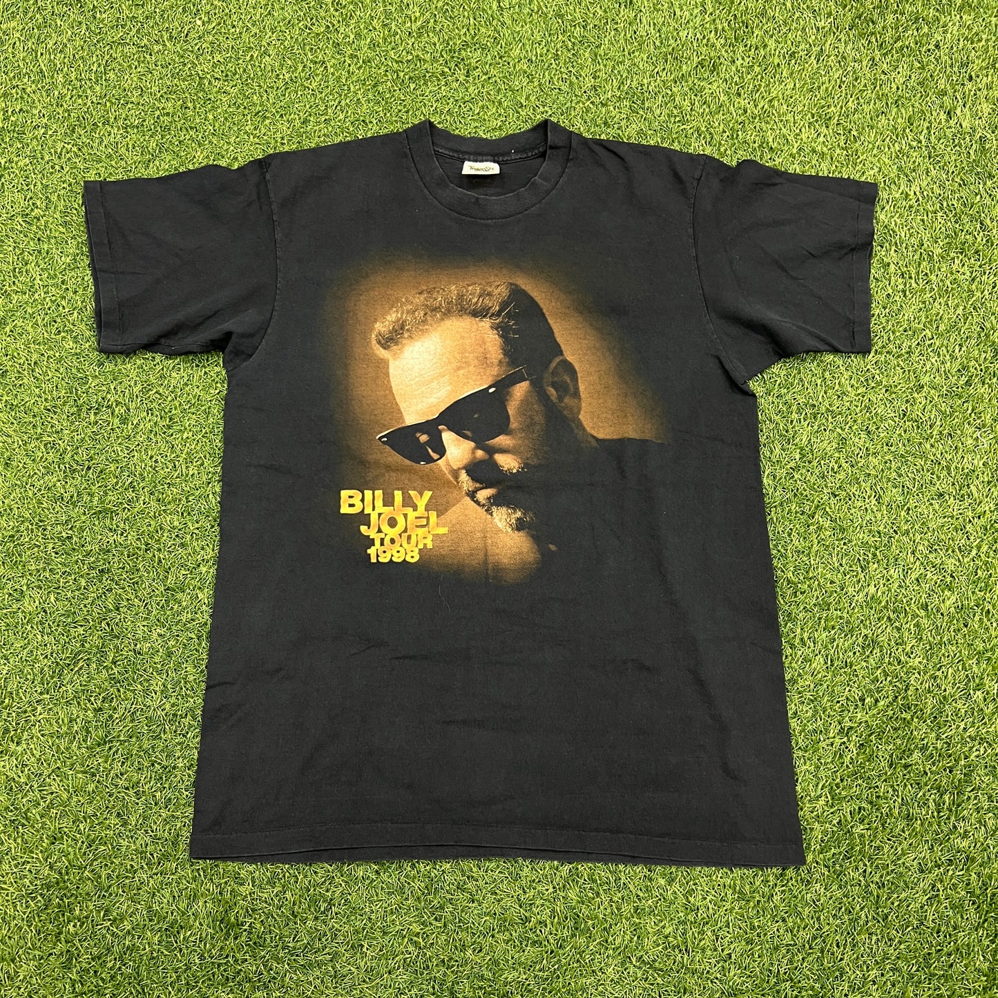 1998 Billy Joel Tour Black Tee Size XL USED v14606