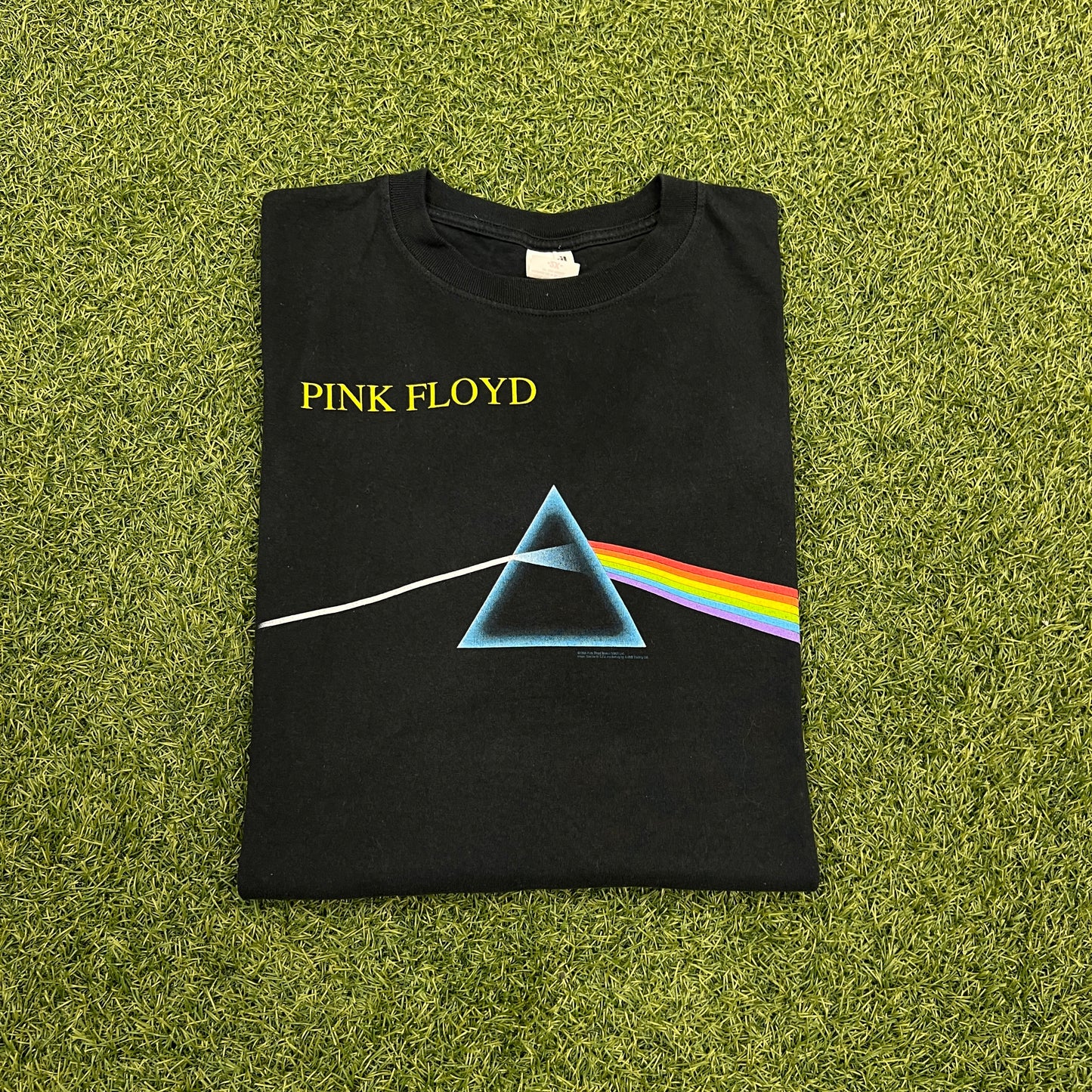 2007 Pink Floyd Dark Side of The Moon Black Tee Size XXL USED v14609