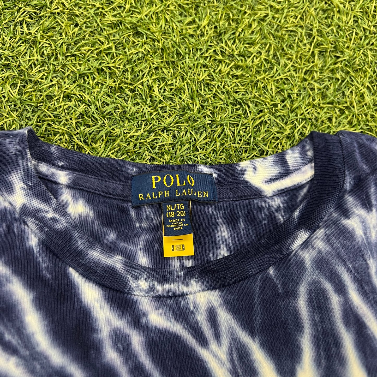 Polo New Age Blue Tie Dye Tee Size XL USED v14614