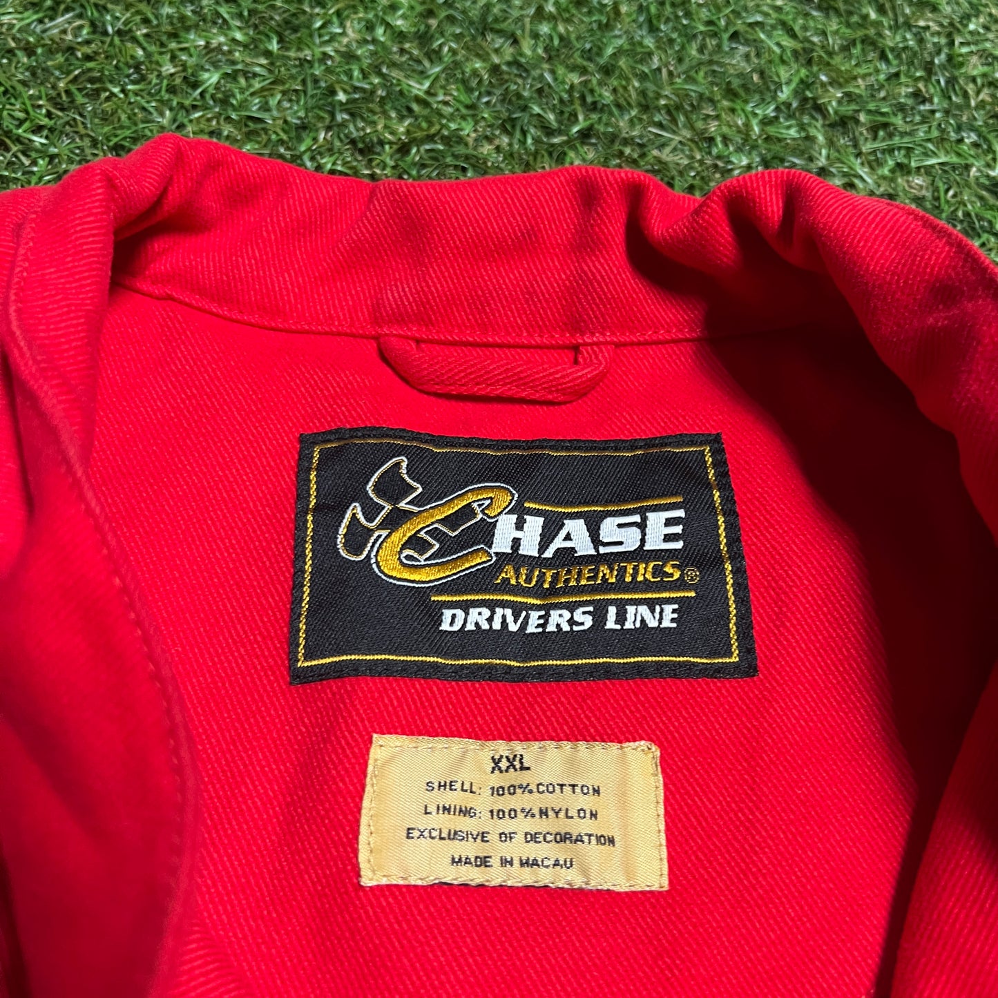 Y2K Nascar Dupont Jeff Gordon AOP Red Jacket Size XL USED v15675
