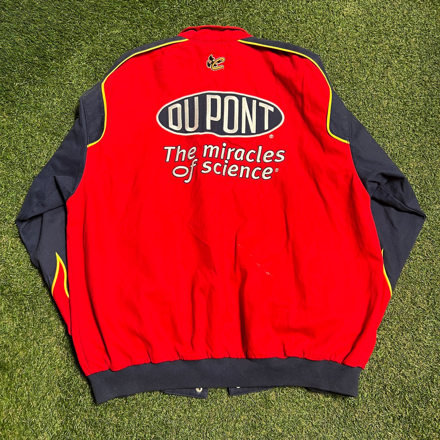 Y2K Nascar Dupont Jeff Gordon AOP Red Jacket Size XL USED v15675