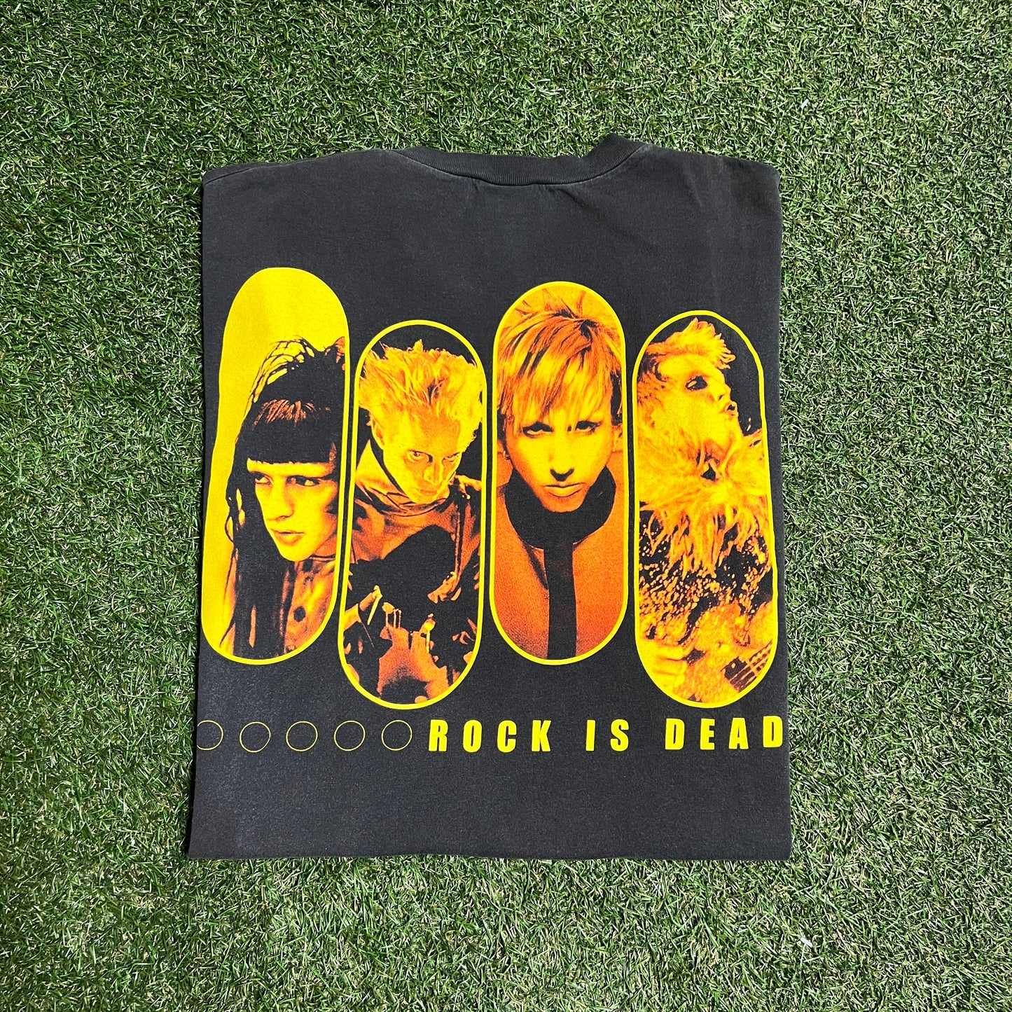 1999 Vintage Marilyn Manson Rock is dead Tee black Size XL USED v13955
