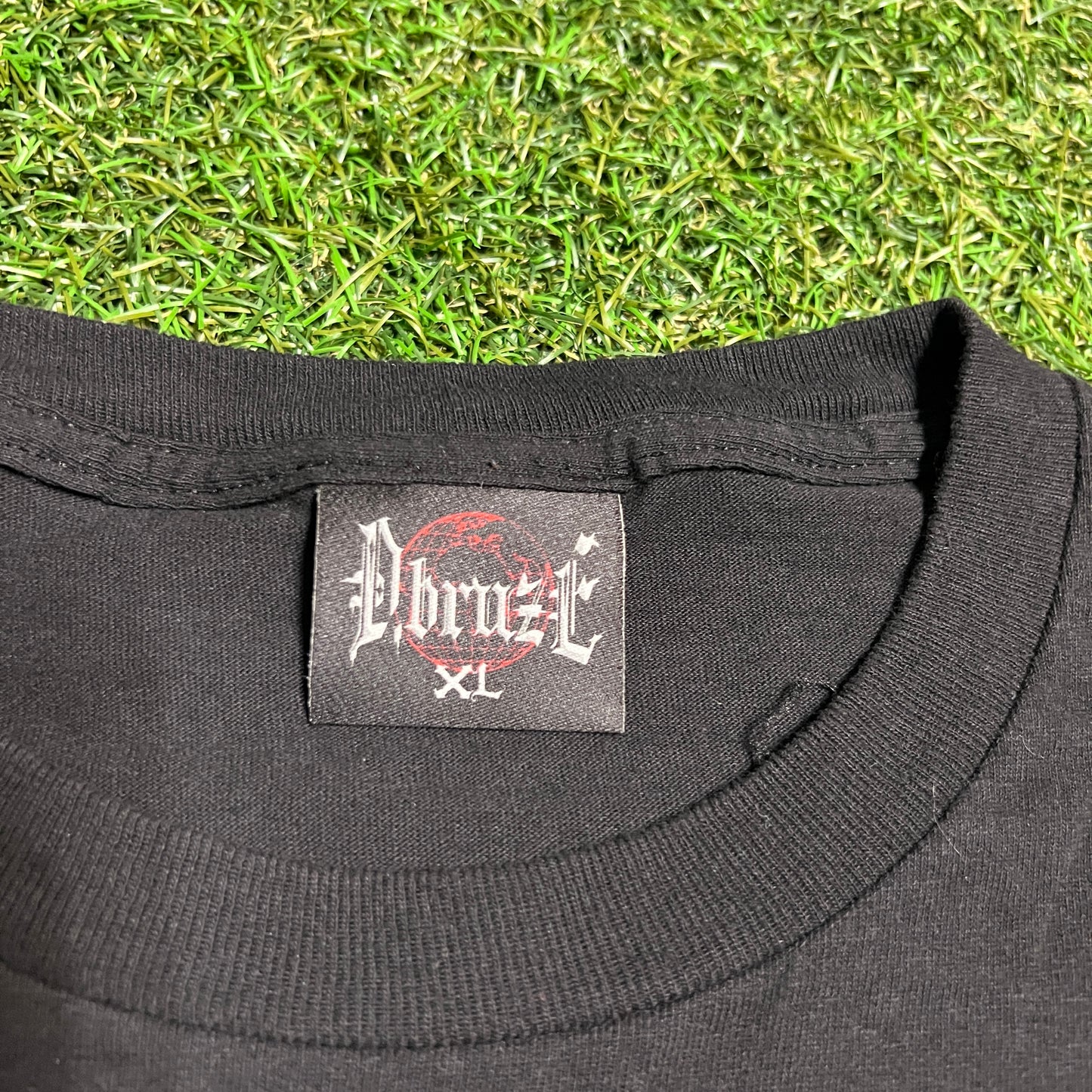 Dbruze Nas Rap Style New Age Black Tee Size XL USED v15681