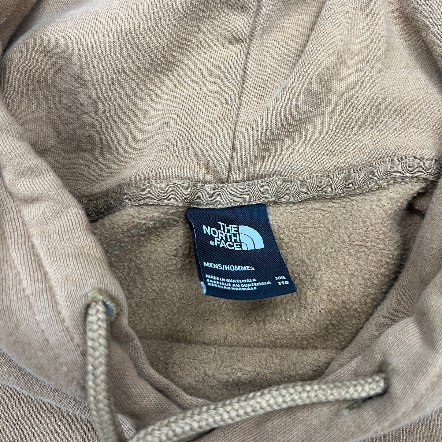 The North Face Tan Hoodie Size XXL USED v14654