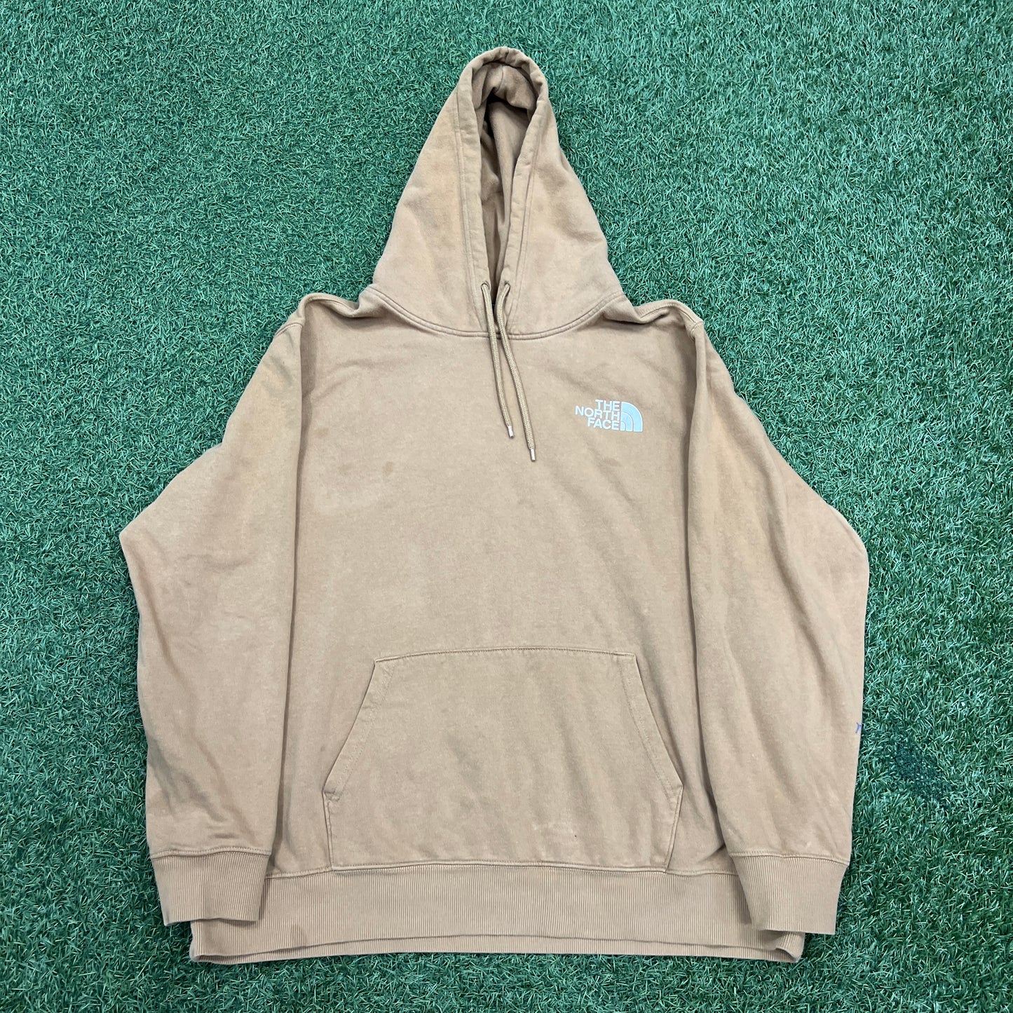 The North Face Tan Hoodie Size XXL USED v14654