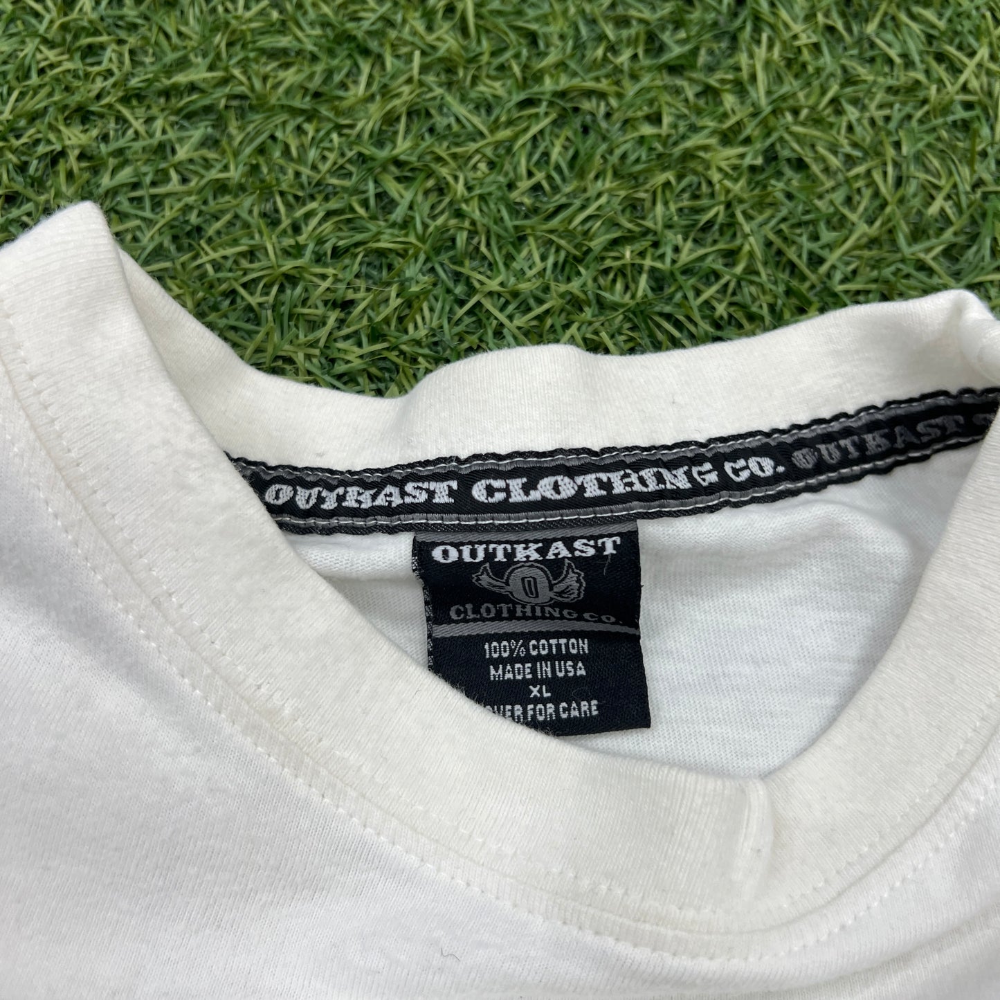 Outkast Clothing Company Stankport White Longsleeve Size XL USED v14640