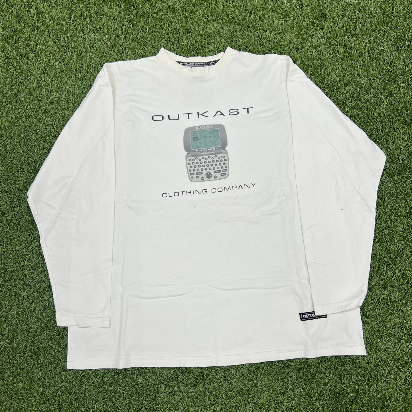 Outkast Clothing Company Stankport White Longsleeve Size XL USED v14640