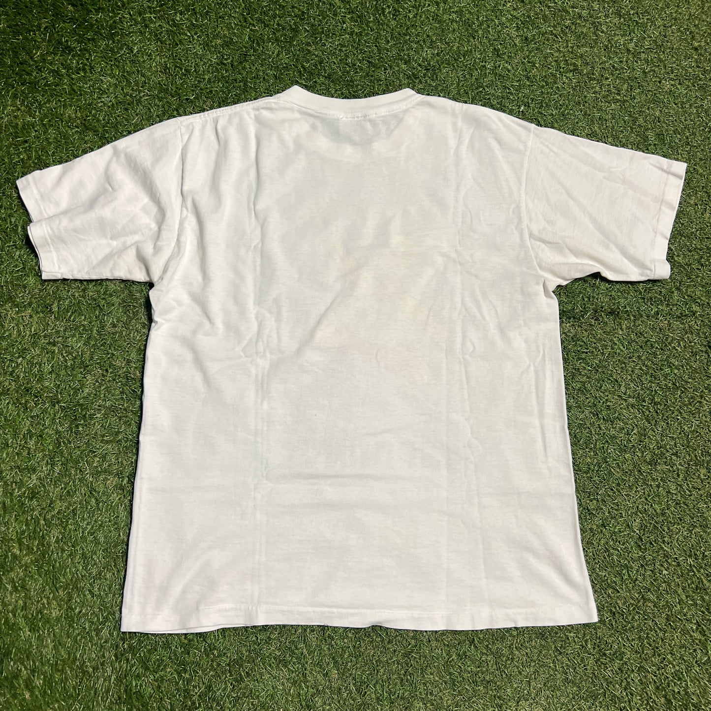1996 Homer Simpson "Just Donut" White Tee Size Large USED v15707