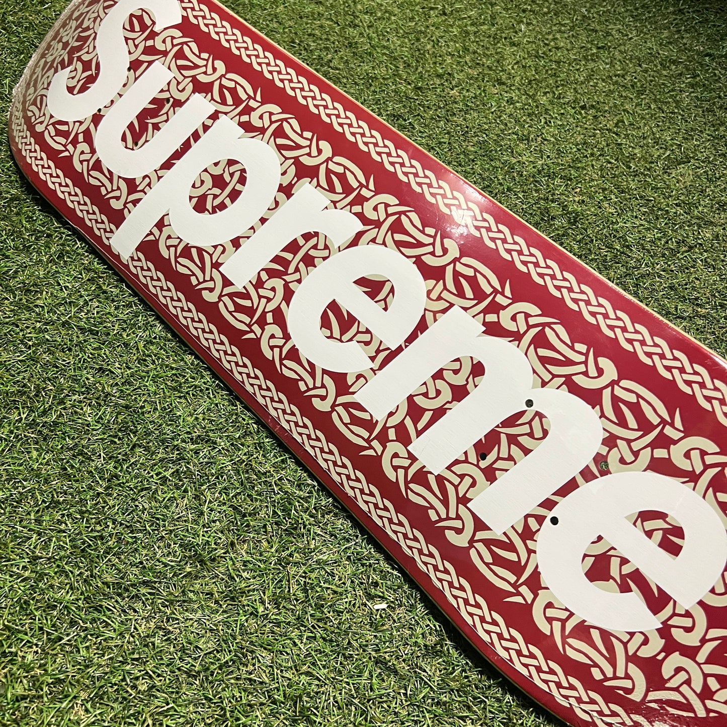 Supreme Celtic Knot Red Skateboard Size One Size NEW x13176