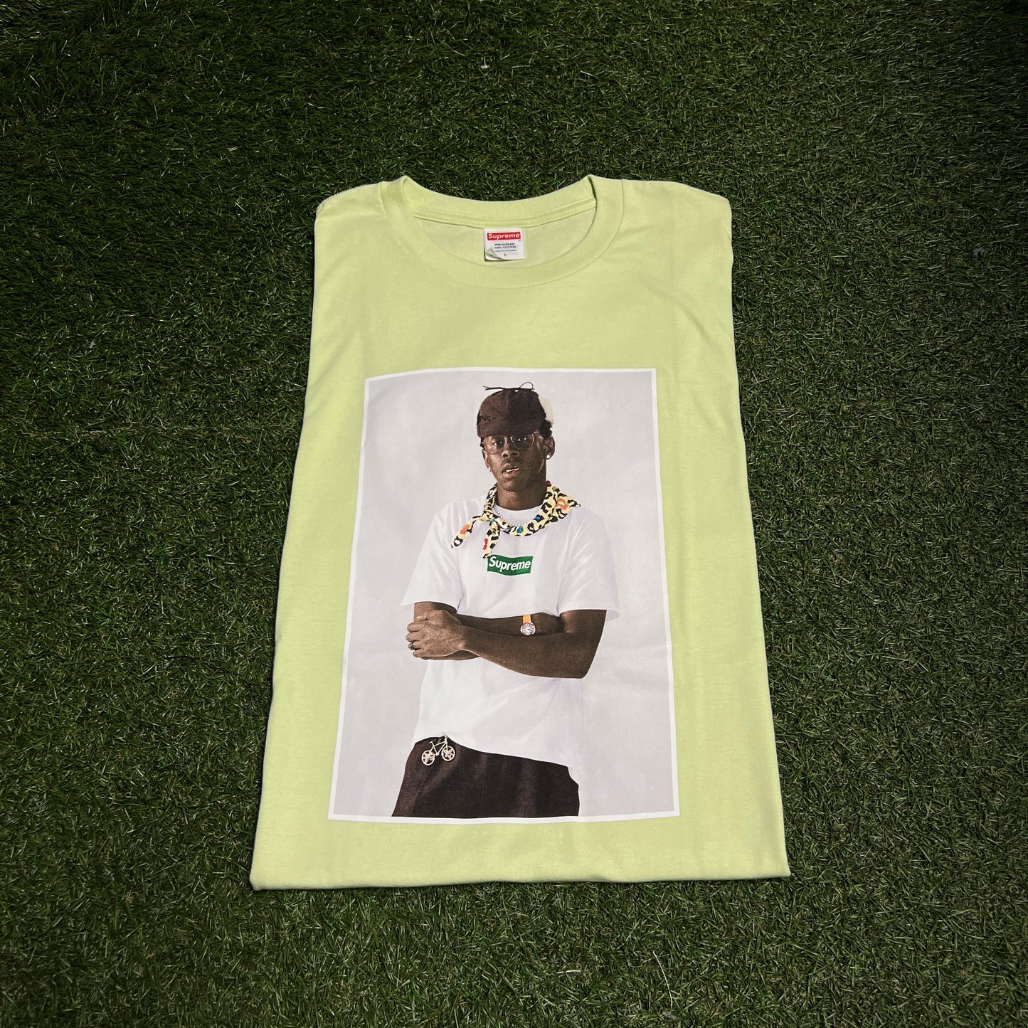 Supreme Tyler the Creator Pale Mint Photo Tee Size Large NEW x11299