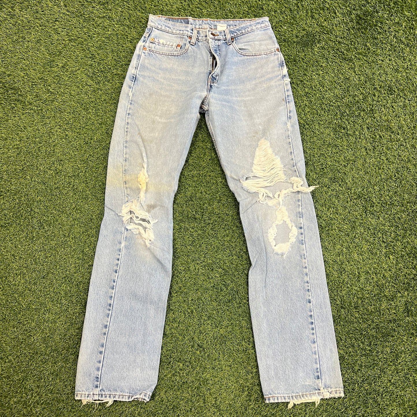 Levi 505s Red Tab Light Blue Jeans Size 32x34 USED v14759