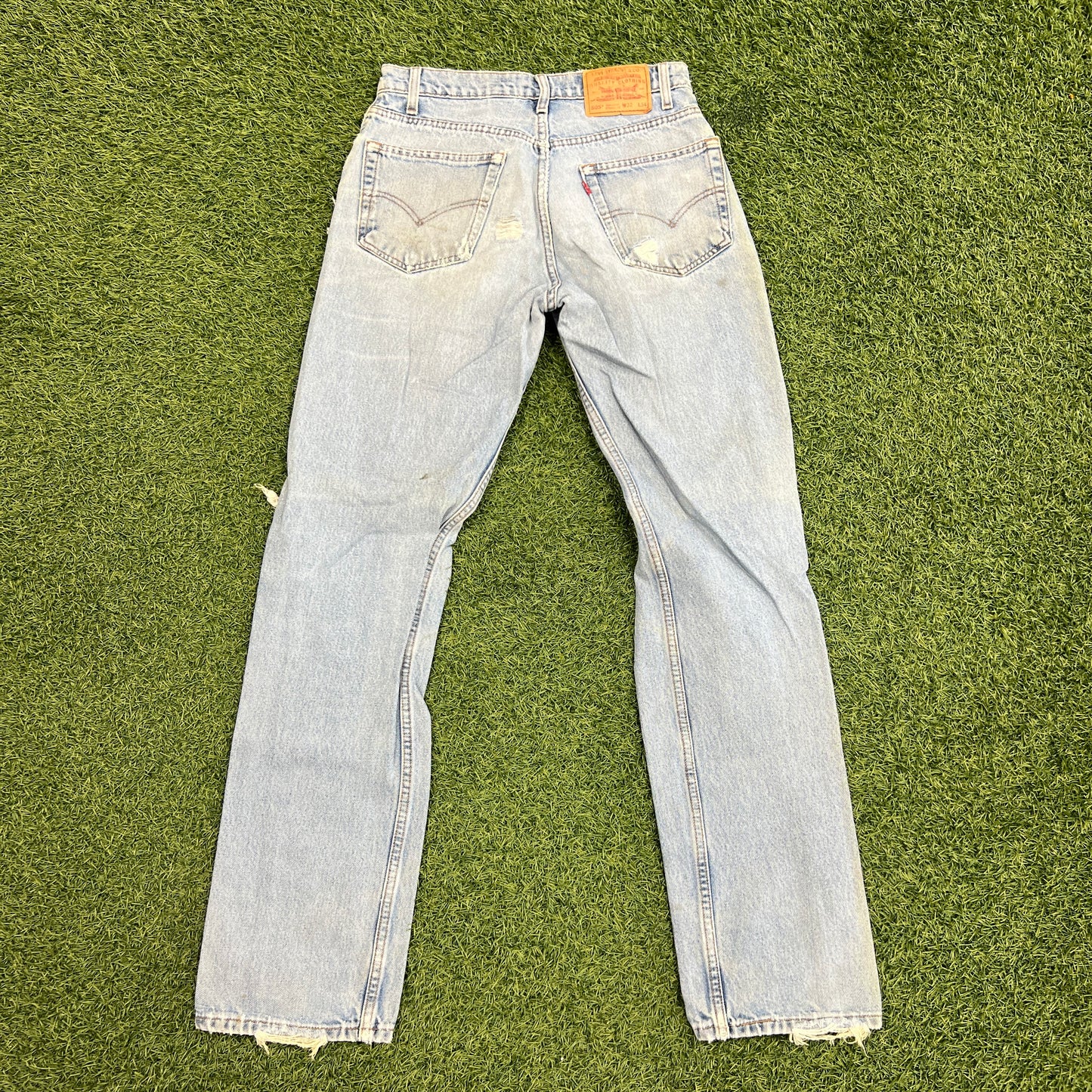 Levi 505s Red Tab Light Blue Jeans Size 32x34 USED v14759