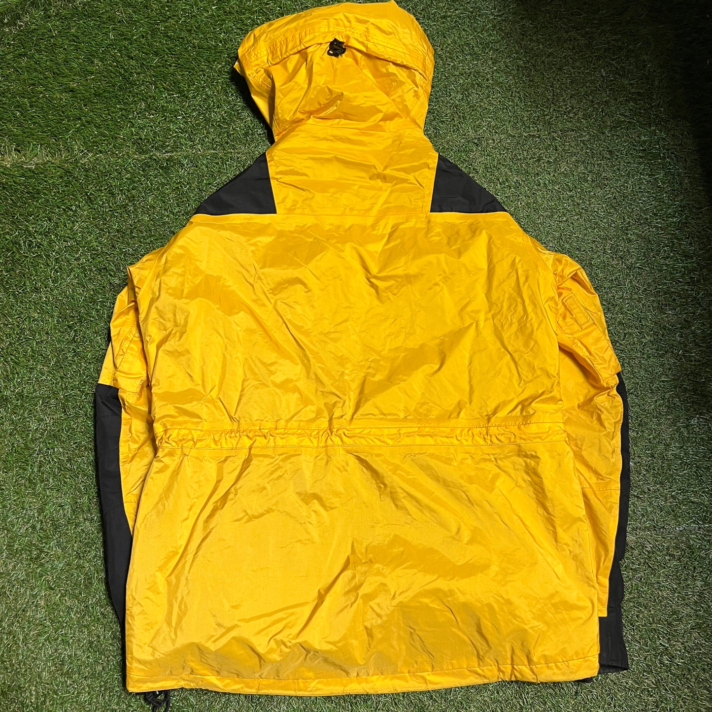 The North Face Goretex Yellow Zip Up Light Jacket Size Large USED v13941