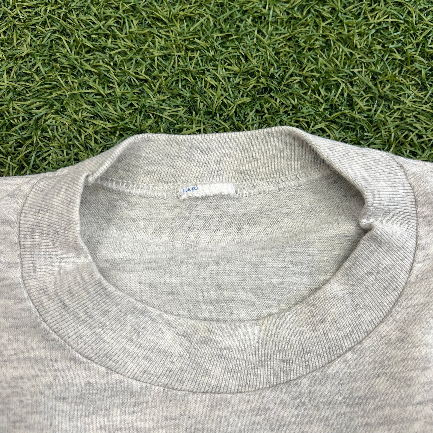 1989 Try Burning This Flag Fighter Jet Grey Tee Size Large USED v14724