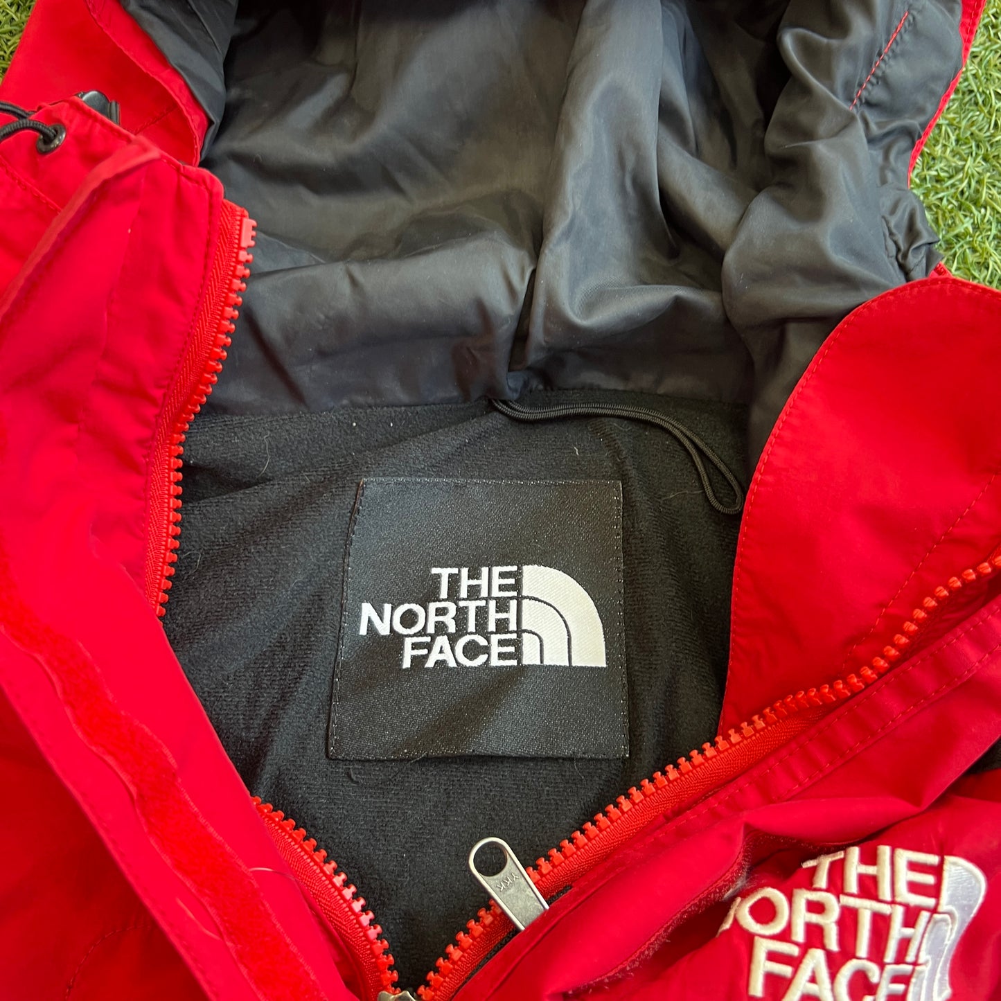 1990s North Face Red Gore-Tex Rain Parka Size Large USED v15715