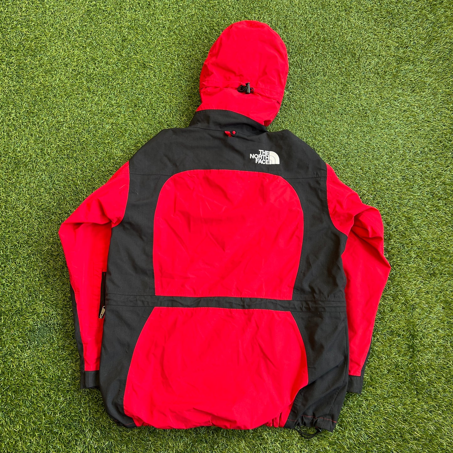 1990s North Face Red Gore-Tex Rain Parka Size Large USED v15715
