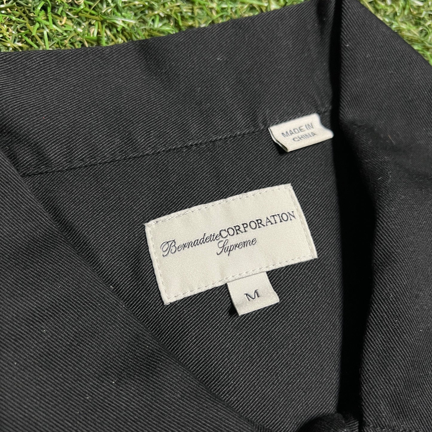 Supreme SS23 Bernadette Corporation S/S Work Shirt black Size Medium NEW x11431