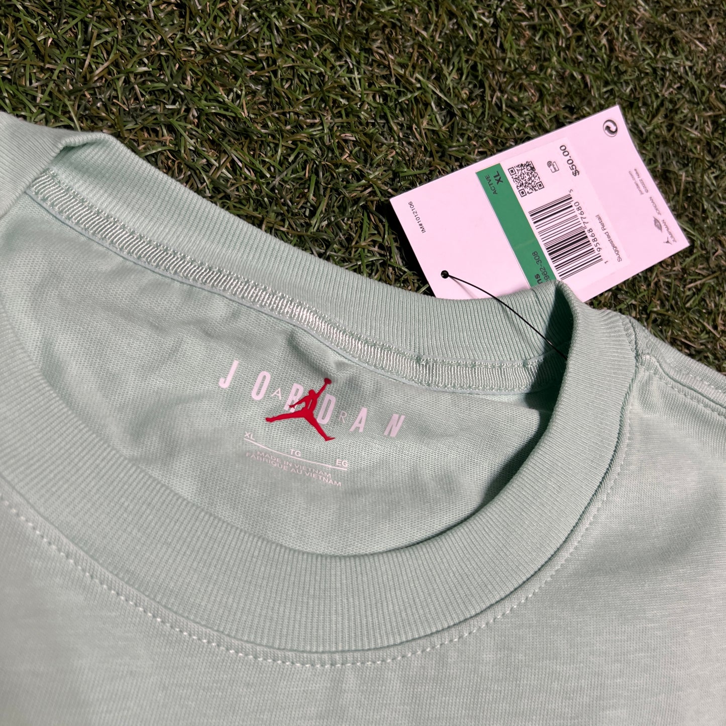 Jordan x J Balvin Multicolor Spraypaint Jump Shot Silhouette Tee Green Size XL NEW x12323