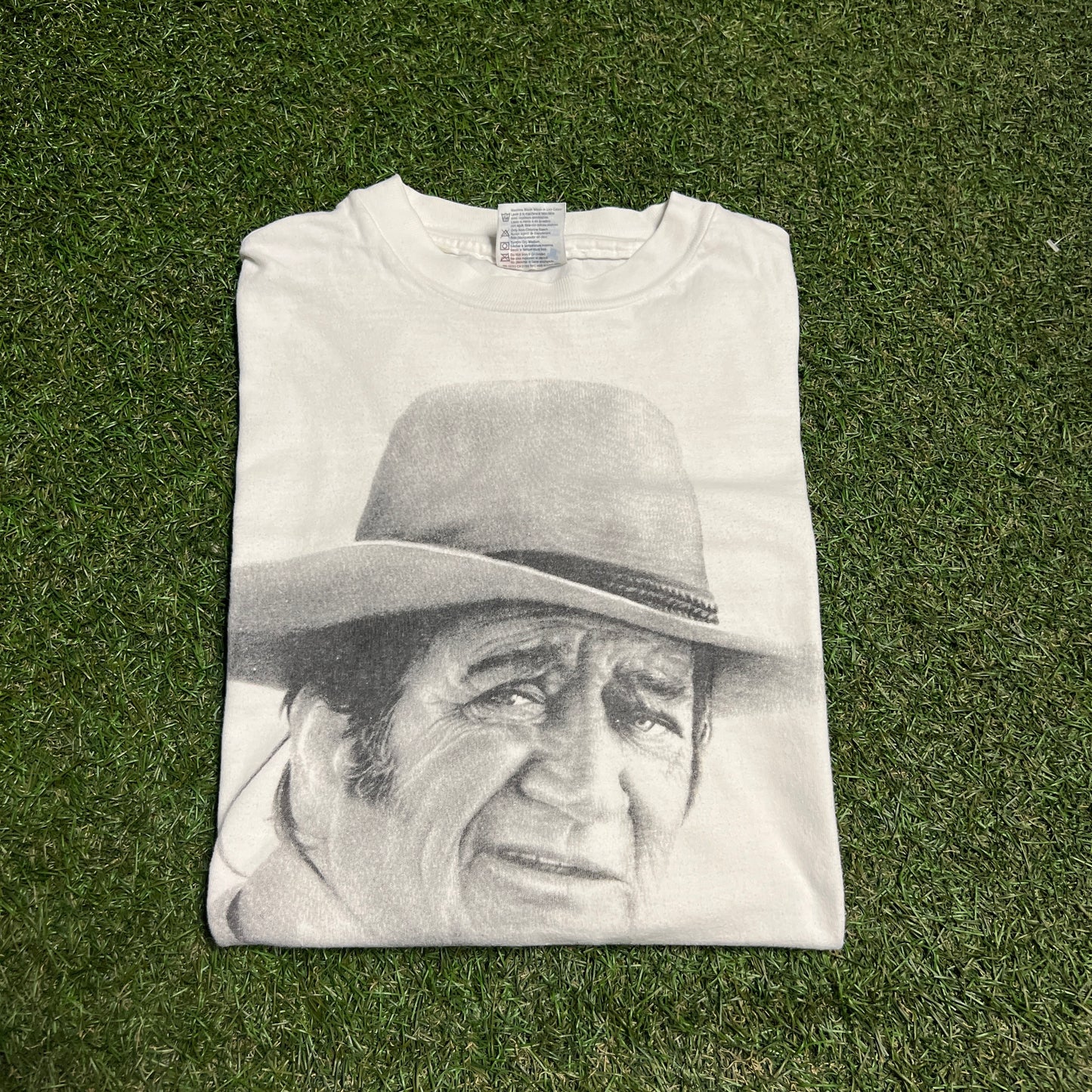 1990s John Wayne Tee White Size XL USED v14800