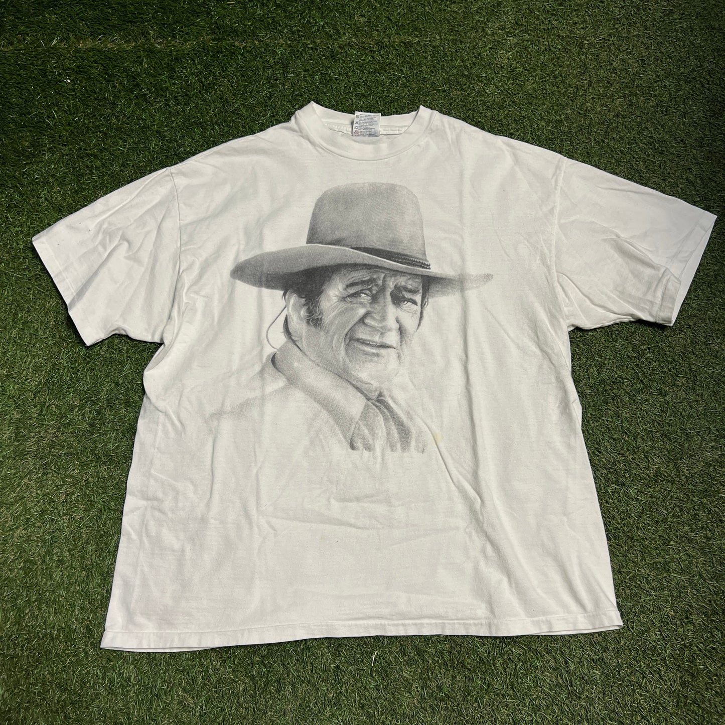 1990s John Wayne Tee White Size XL USED v14800