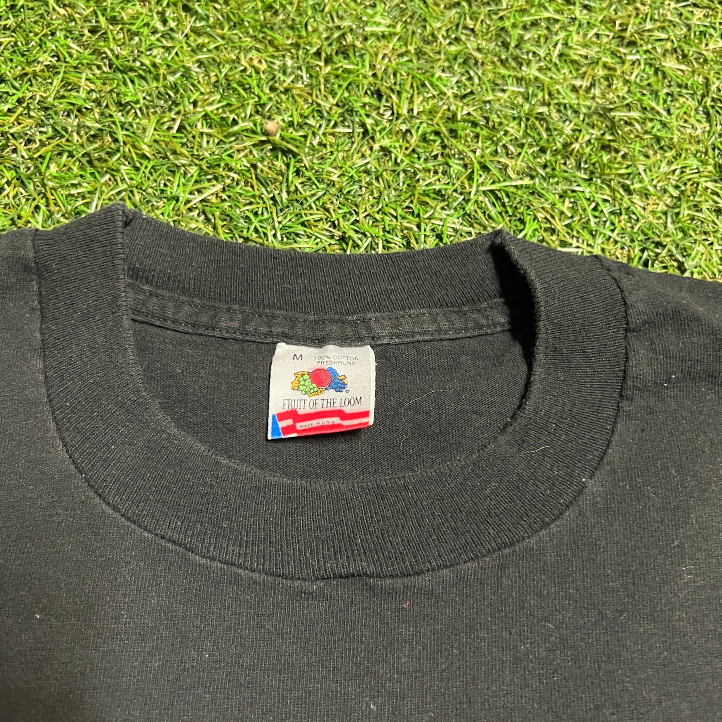 1991 Yankees Baseball New York Style Black Tee Size Medium USED v14036