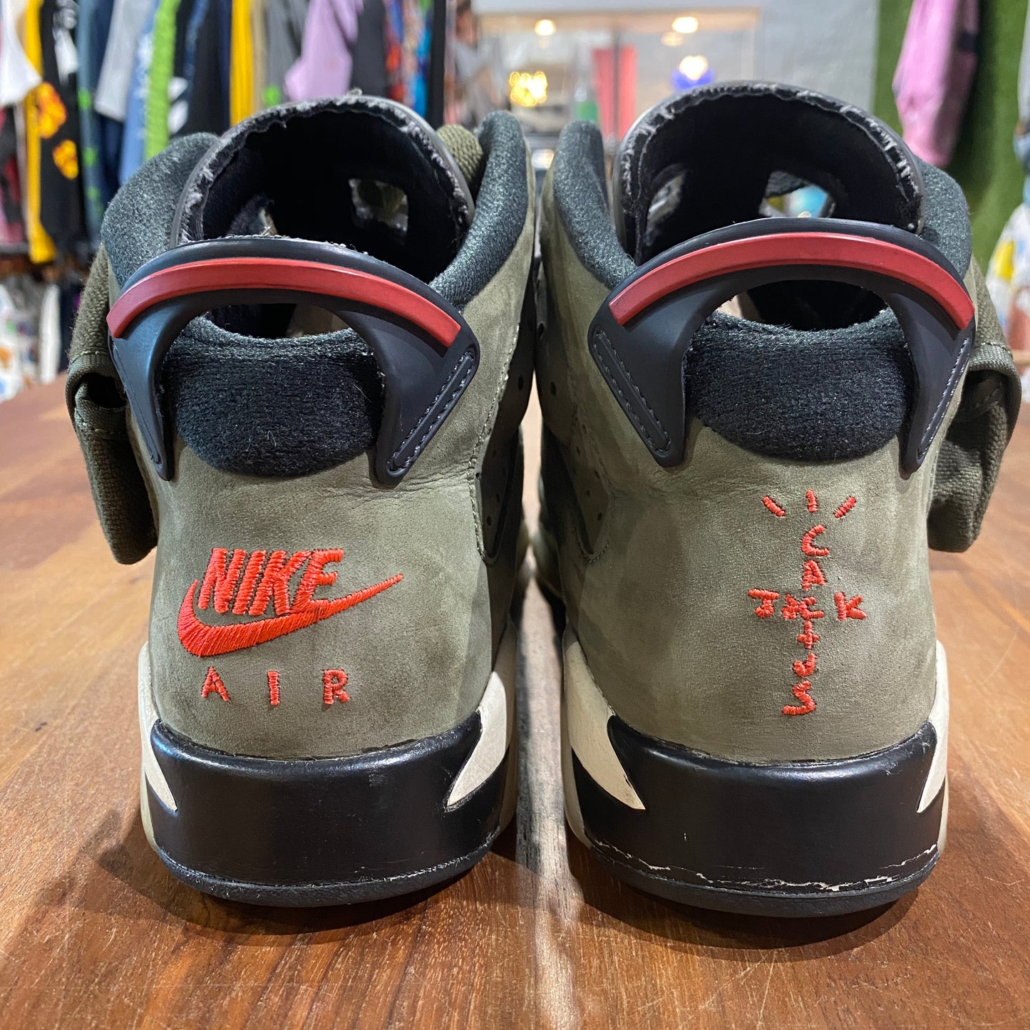 Jordan 6 Travis Scott (GS) Olive Size 6Y USED s14085
