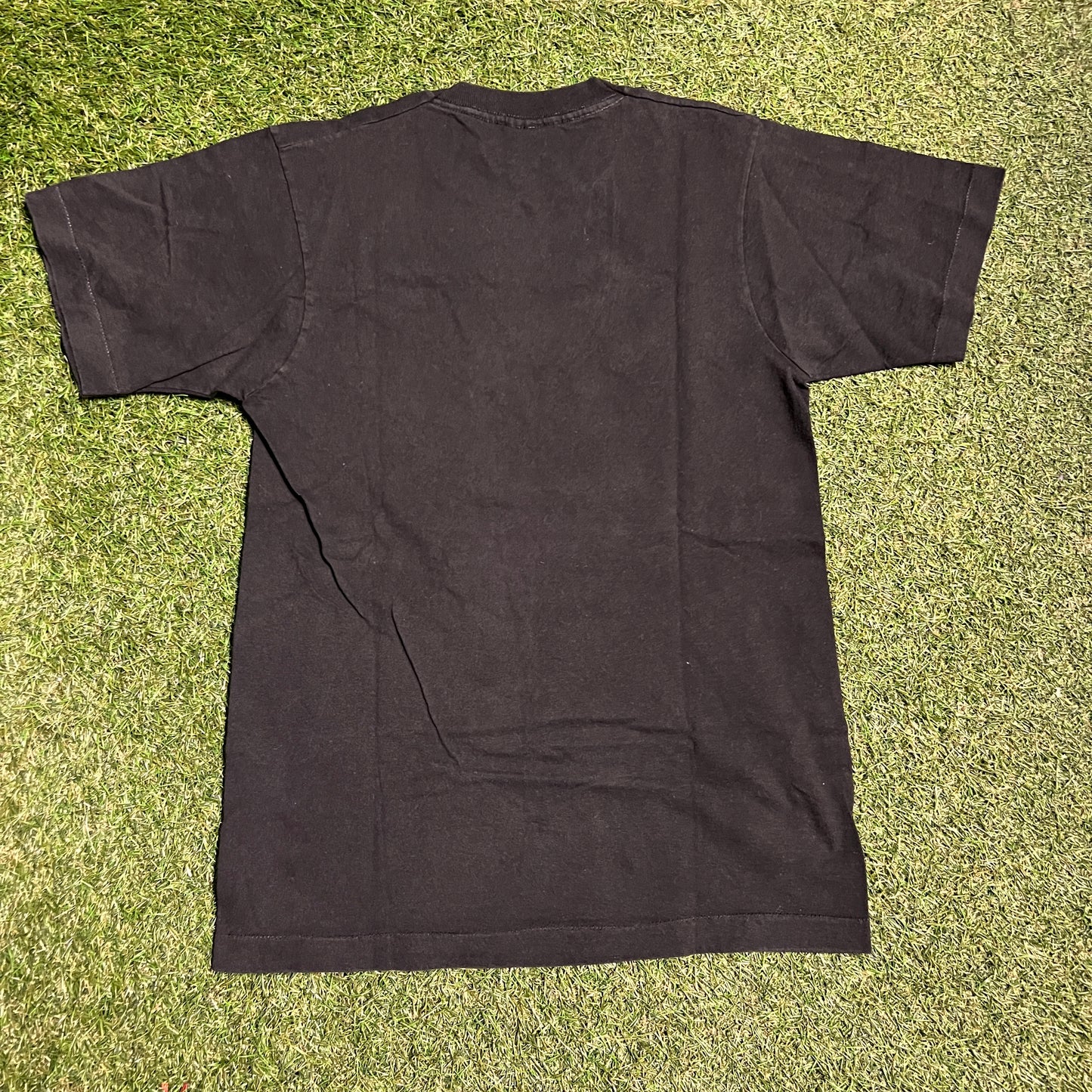 1991 Yankees Baseball New York Style Black Tee Size Medium USED v14036
