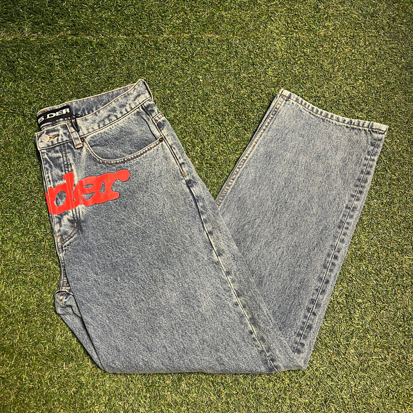 Sp5der Light Wash V3 Indigo Denim Size 36 NEW x12349