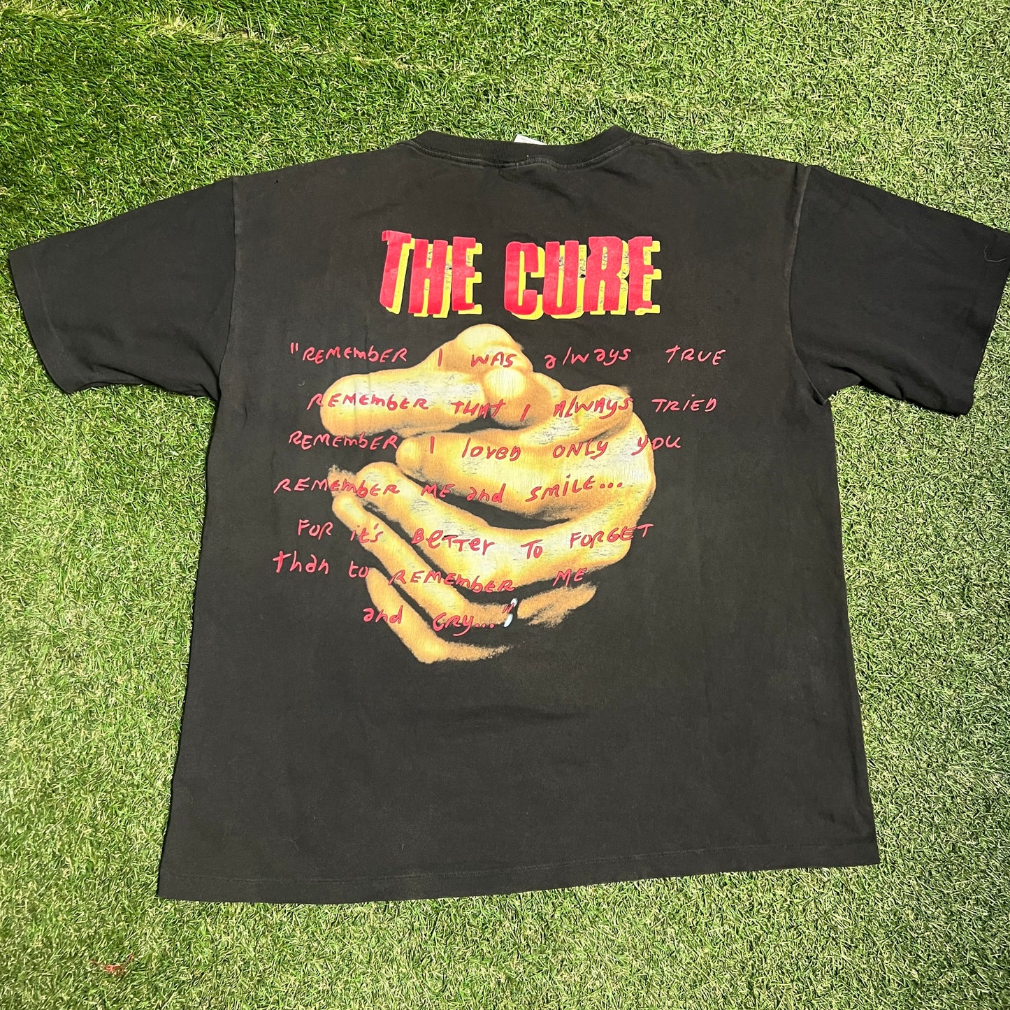 1996 The Cure I was always true Black Size XL USED v13853