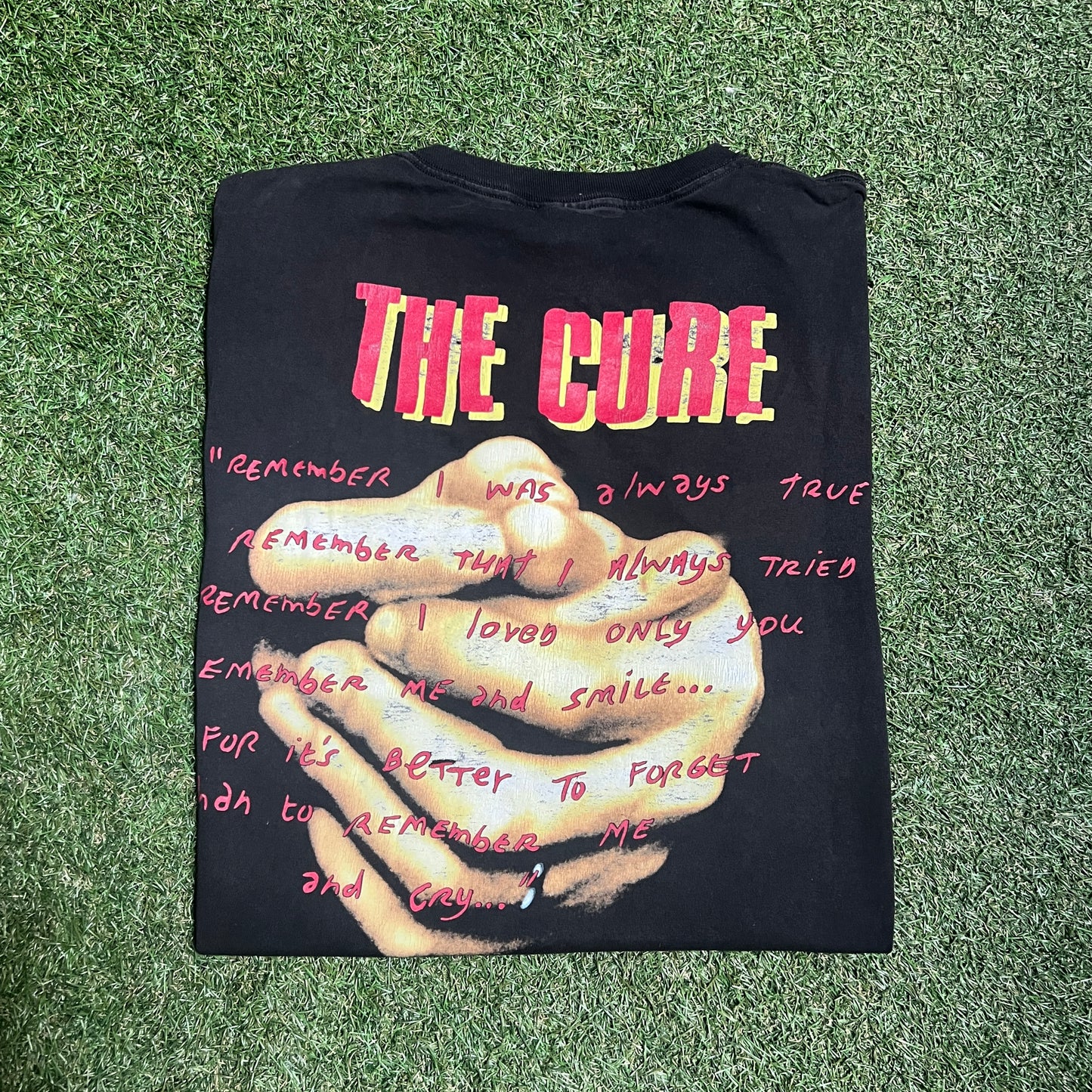 1996 The Cure I was always true Black Size XL USED v13853