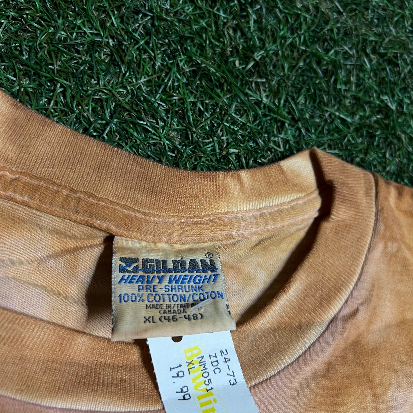 1992 New Mexcio Map AOP Brown Tee Size XL NEW v14841